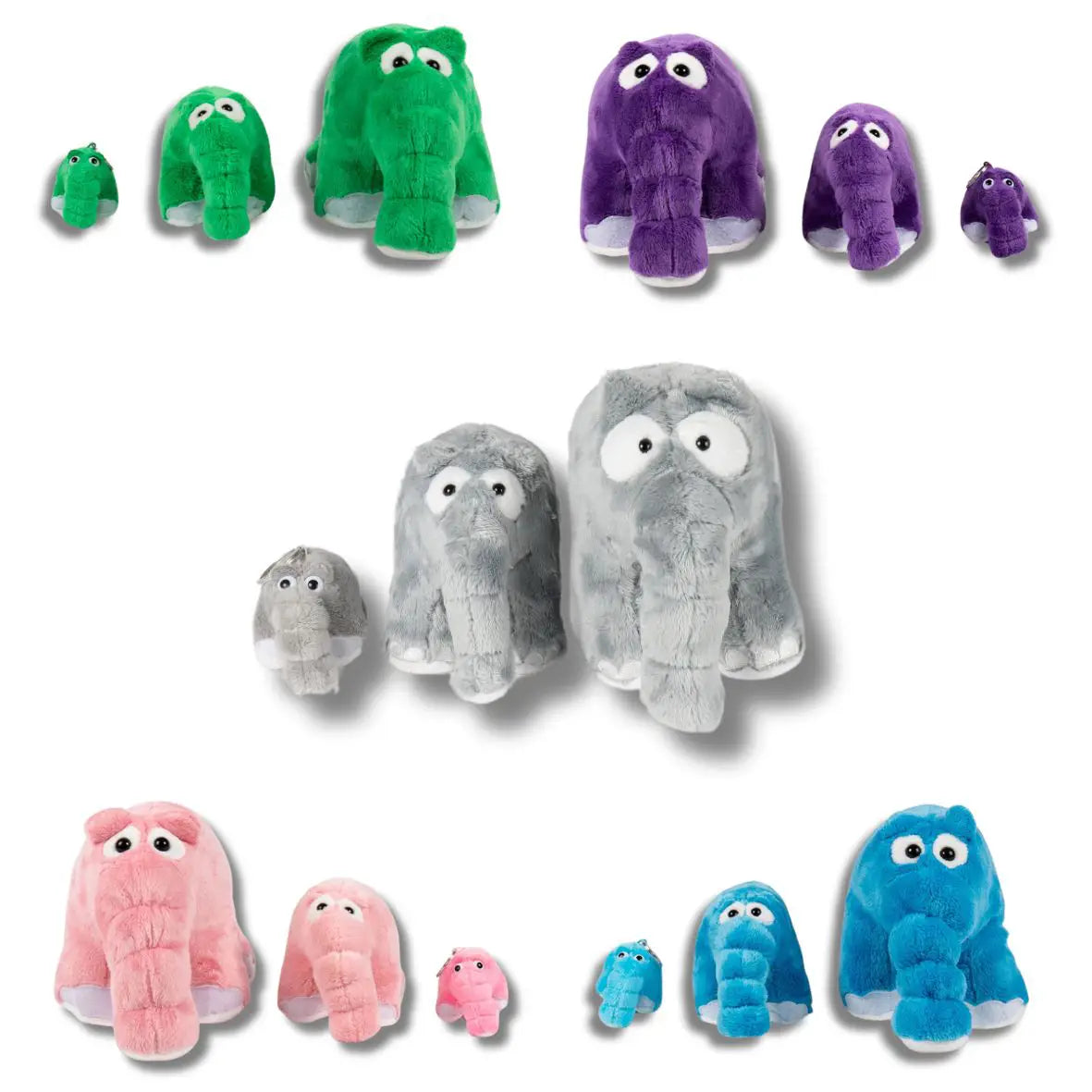 Ottifanten Plüsch Set by Otto Waalkes bestehend aus 3 Ottifanten x