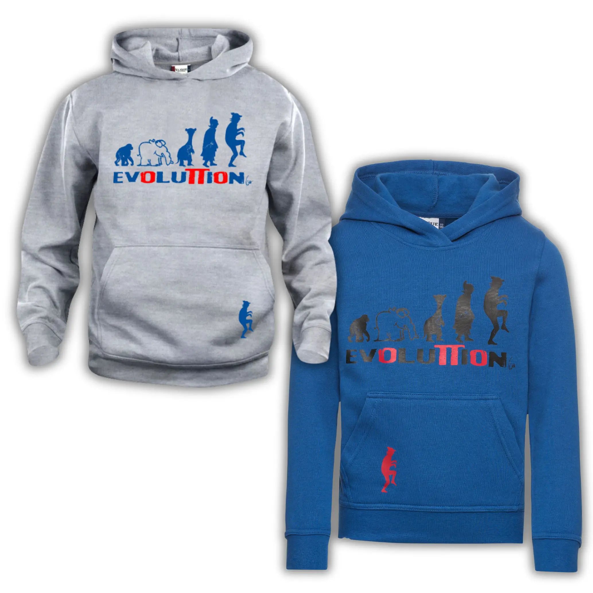 Hoodie Kapuzenpullover Evolution Kinder by Otto Waalkes