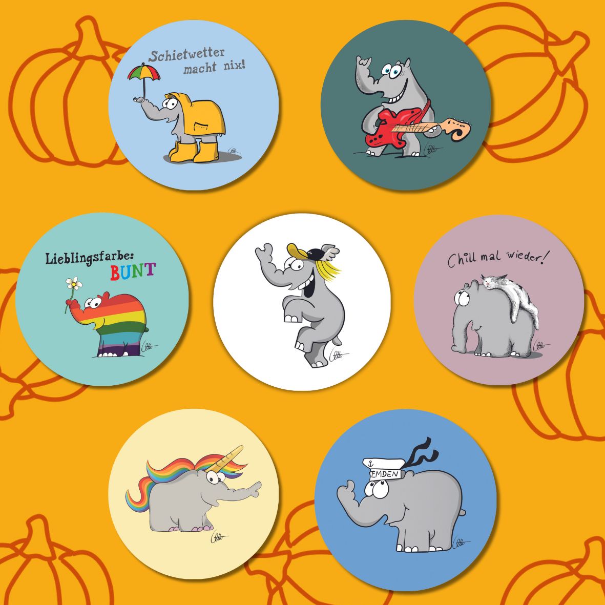 Ottifanten Sticker-Set