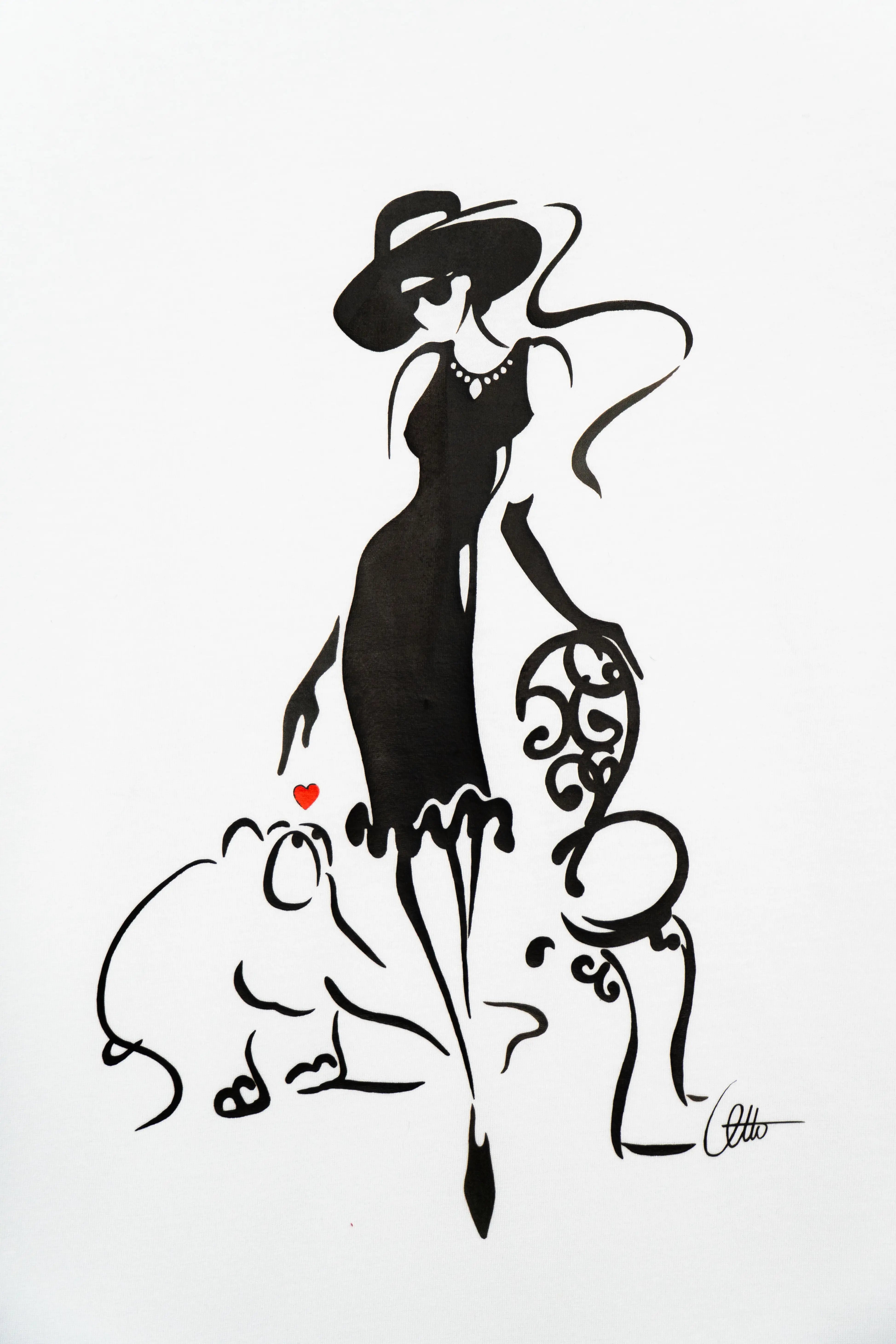 Damen T-Shirt Elégance by Otto Waalkes