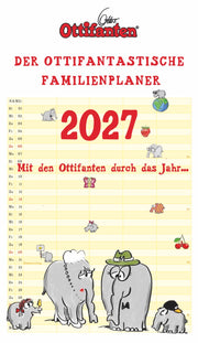 Familienplaner 2027 - signierter Ottifanten-Kalender für die ganze Familie