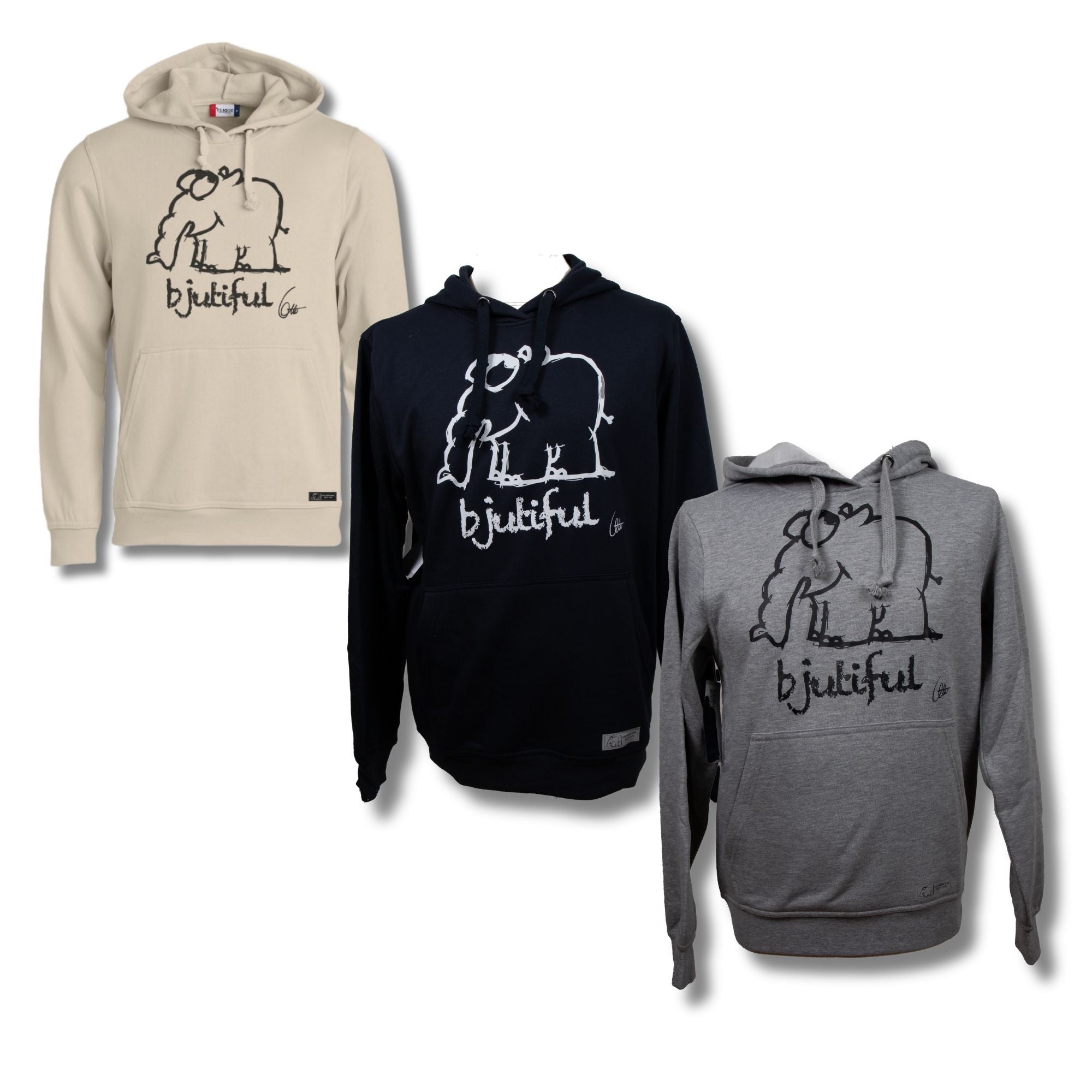 JETZT IN NEUEN FARBEN! Hoodie Bjutiful Ottifant Kapuzenpullover by Otto Waalkes