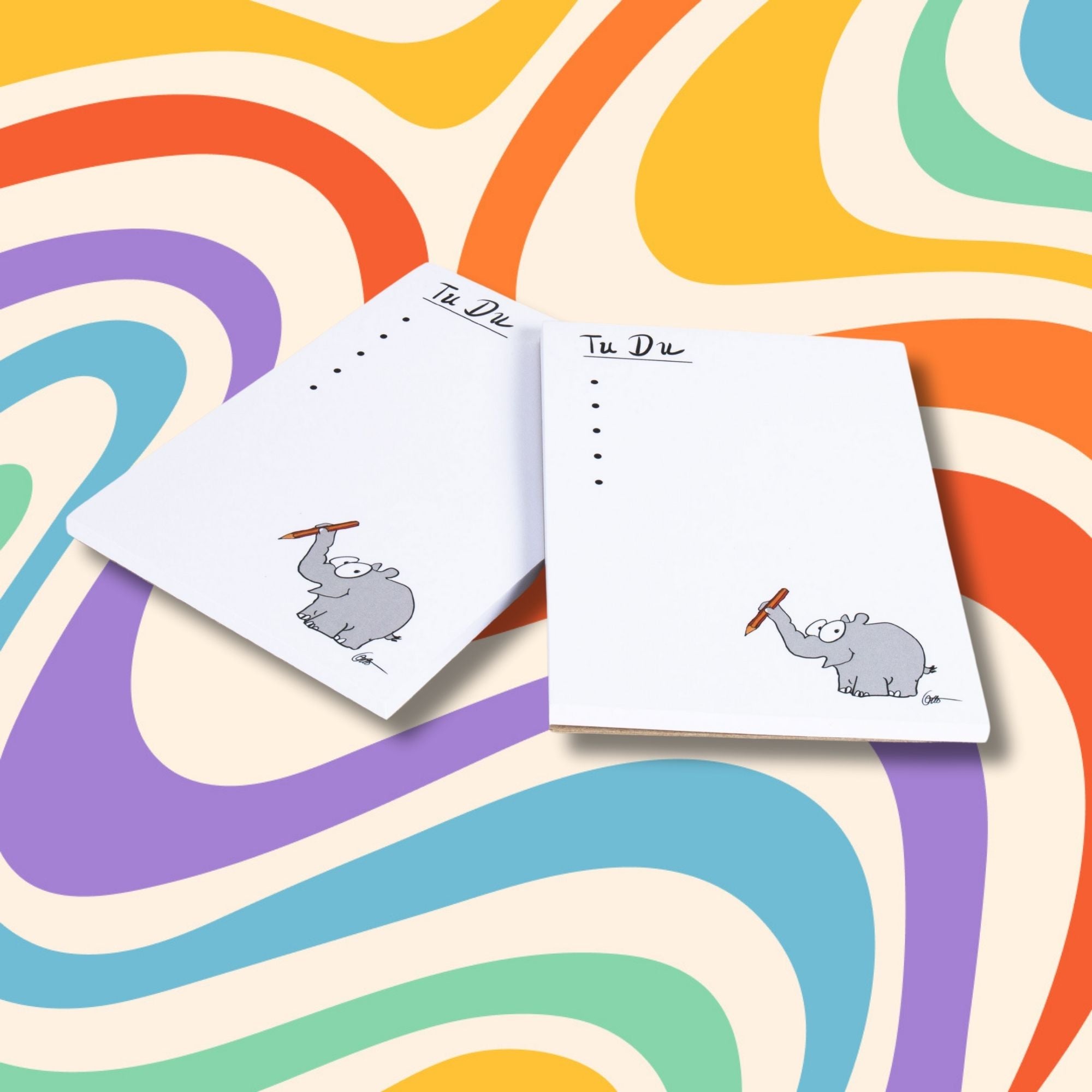 2x Ottifanten Schreibblock by Otto Waalkes