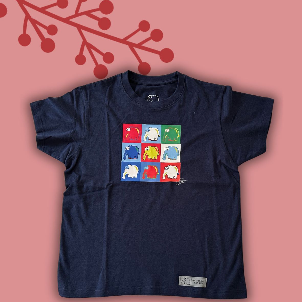 Kinder T-Shirt "Ottifanten Collage" im Andy Warhol Stil Kinder by Otto Waalkes