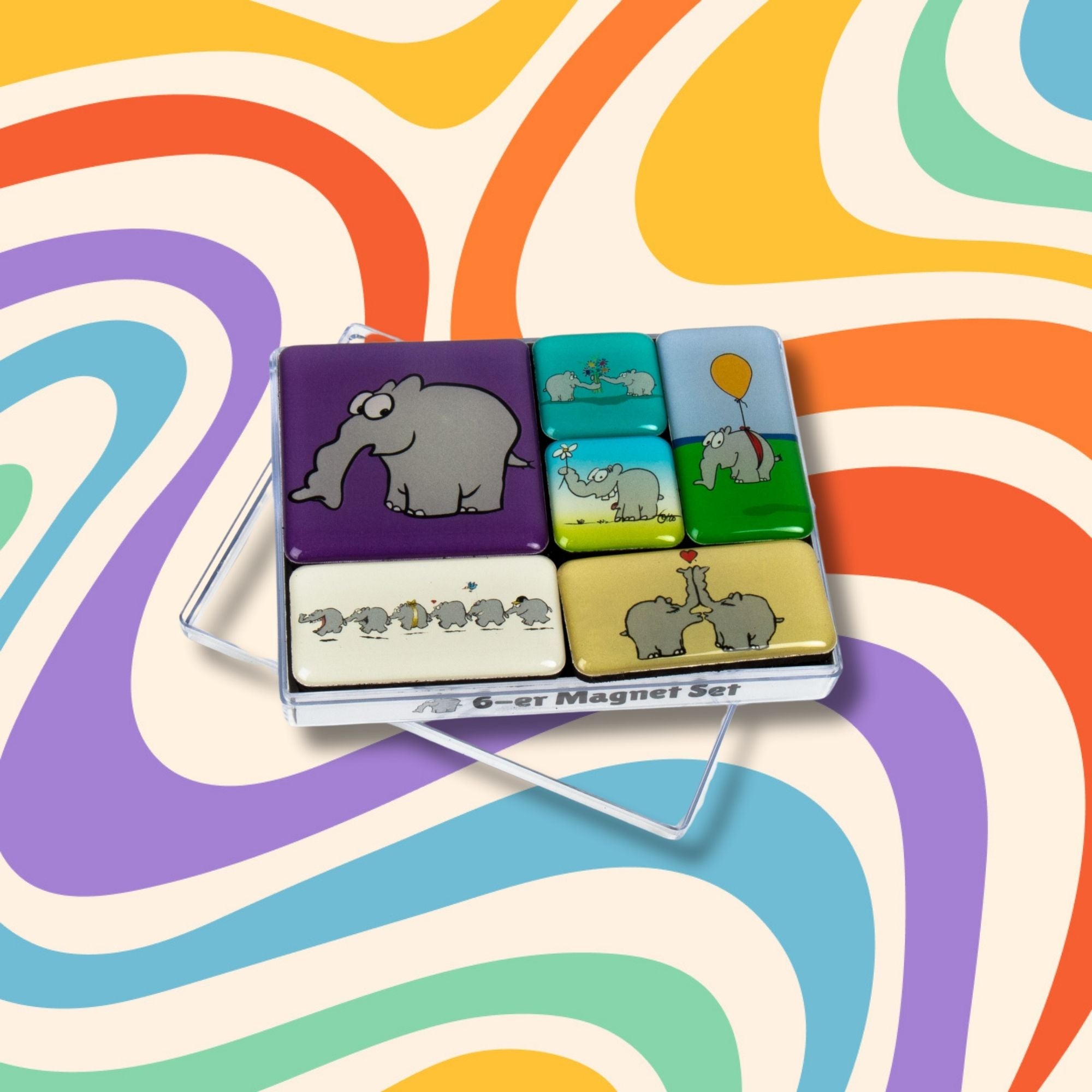 6-er Ottifanten Magnetset by Otto Waalkes