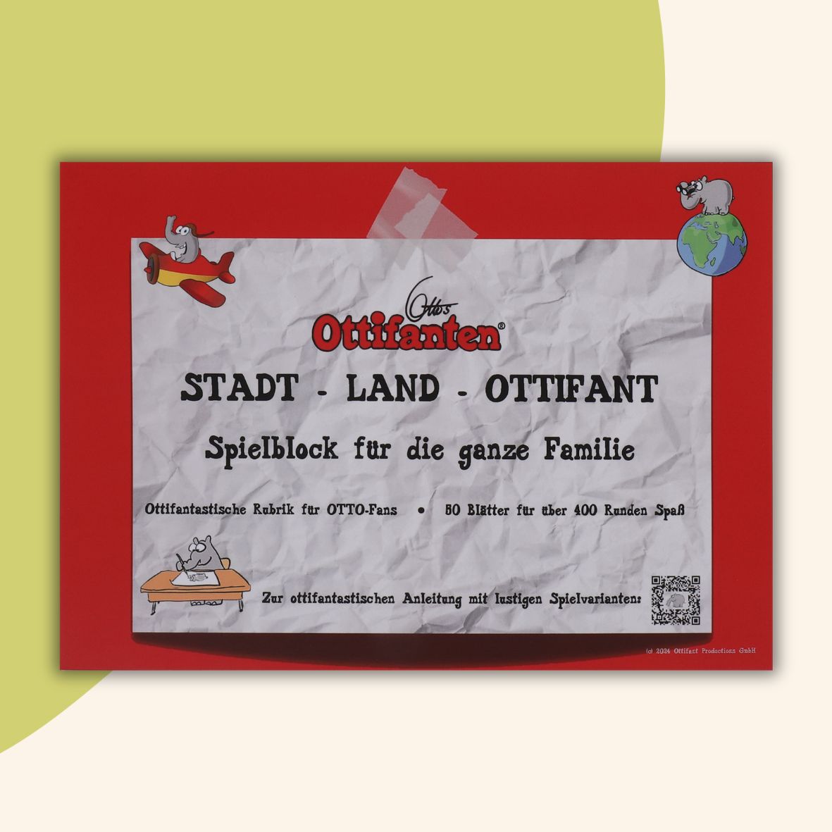 Stadt, Land, Ottifant - Spielblock für die ganze Familie