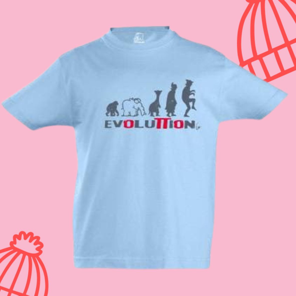 T-Shirt "Evolution" Kinder by Otto Waalkes