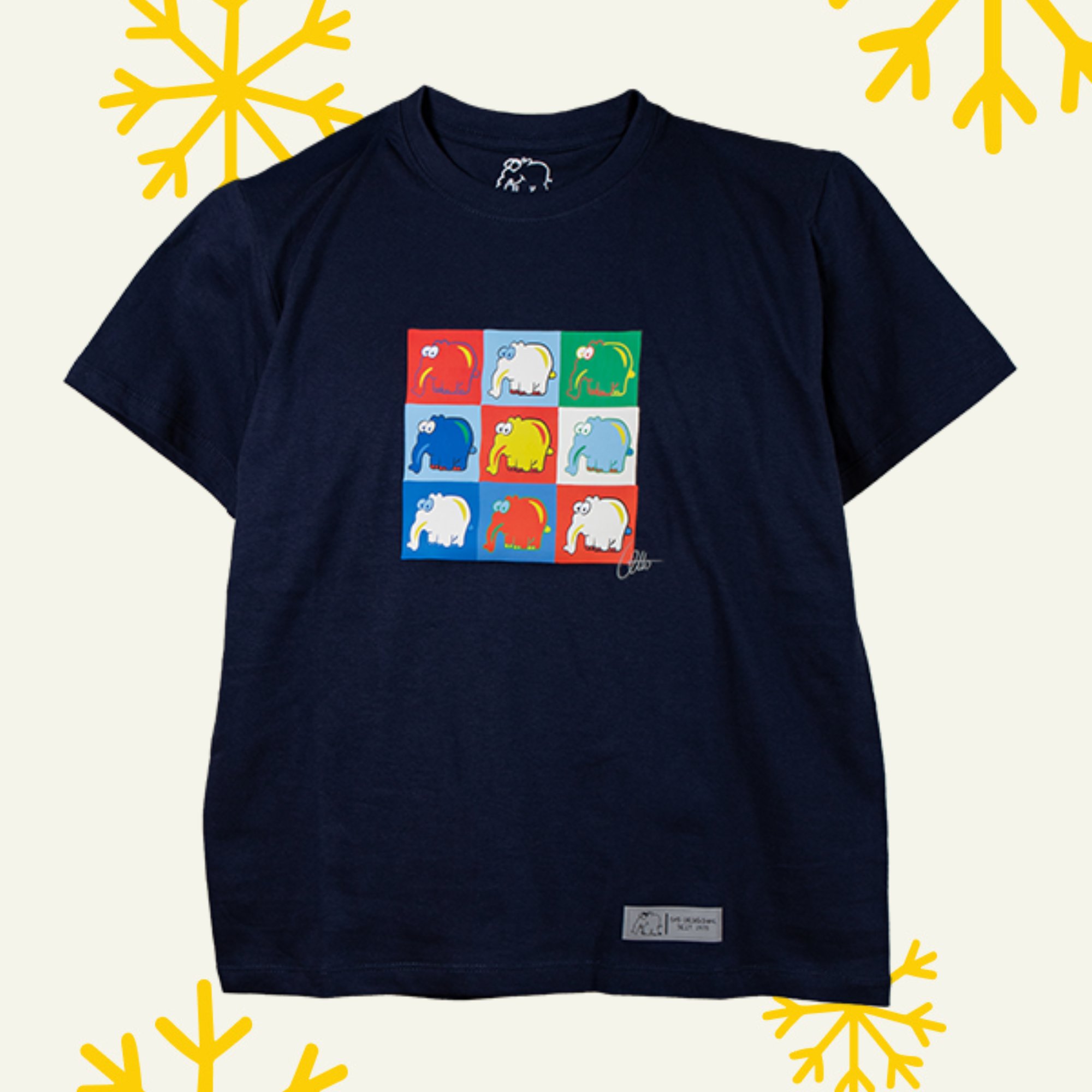 Kinder T-Shirt "Ottifanten Collage" im Andy Warhol Stil Kinder by Otto Waalkes