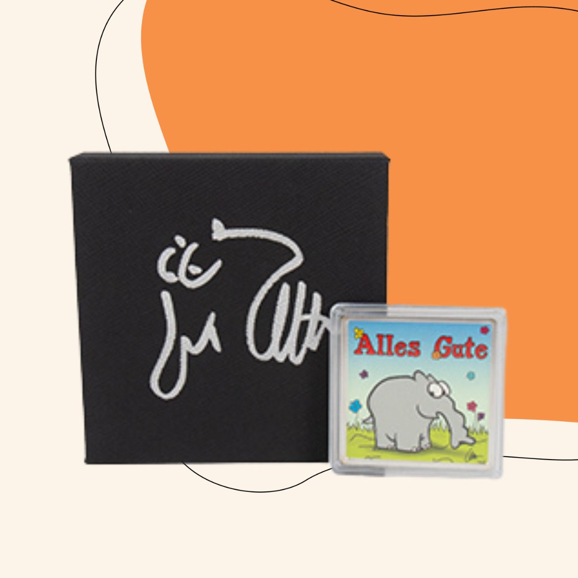 1 OZ Silberbarren "Alles Gute" mit Original Otto Waalkes Signatur