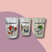3-ER GLAS SET OTTIFANTEN Sportifanten KINDER-GLÄSERSET