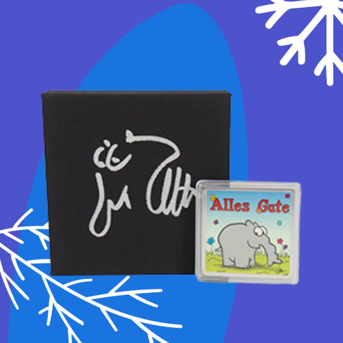 1 OZ Silberbarren "Alles Gute" mit Original Otto Waalkes Signatur