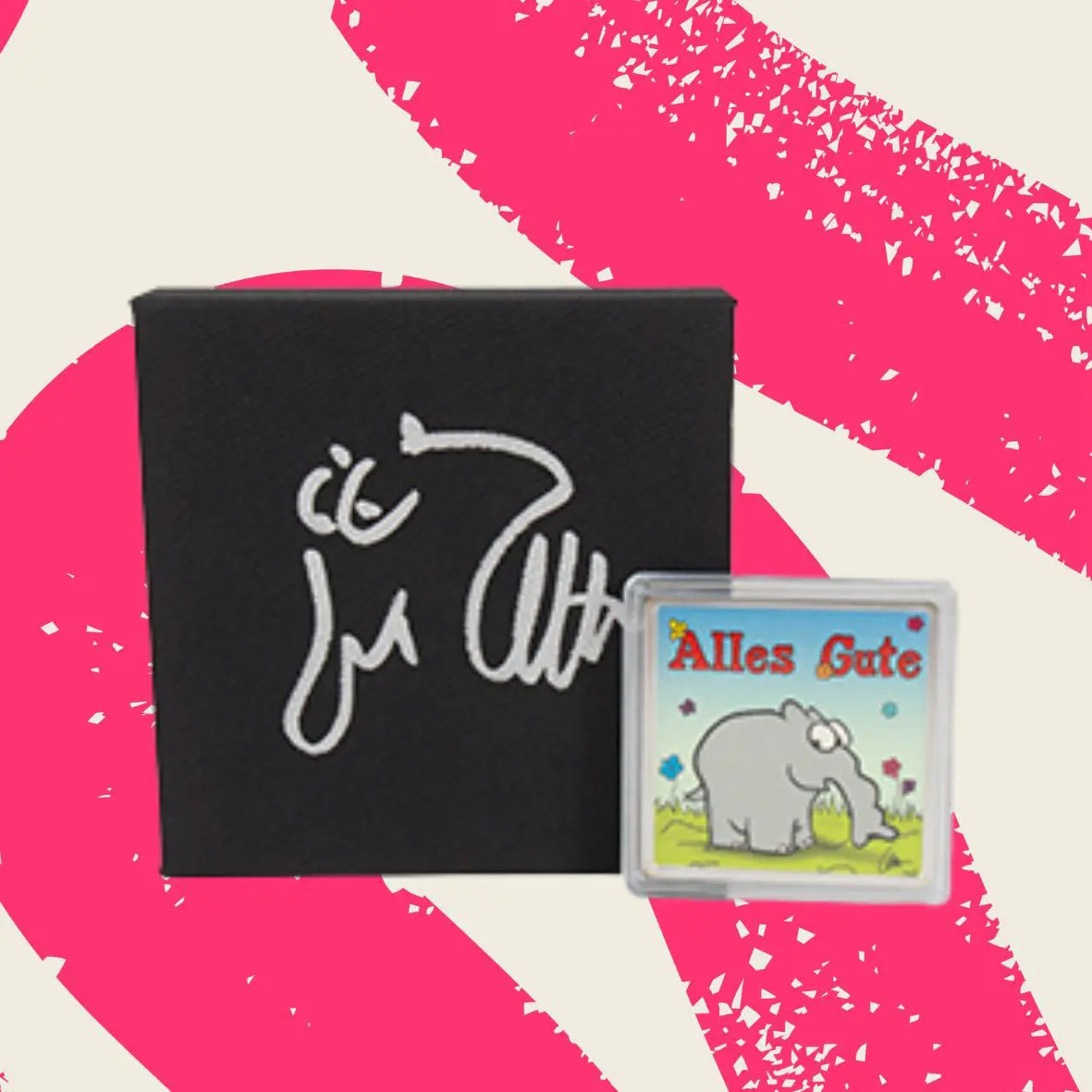 1 OZ Silberbarren "Alles Gute" mit Original Otto Waalkes Signatur