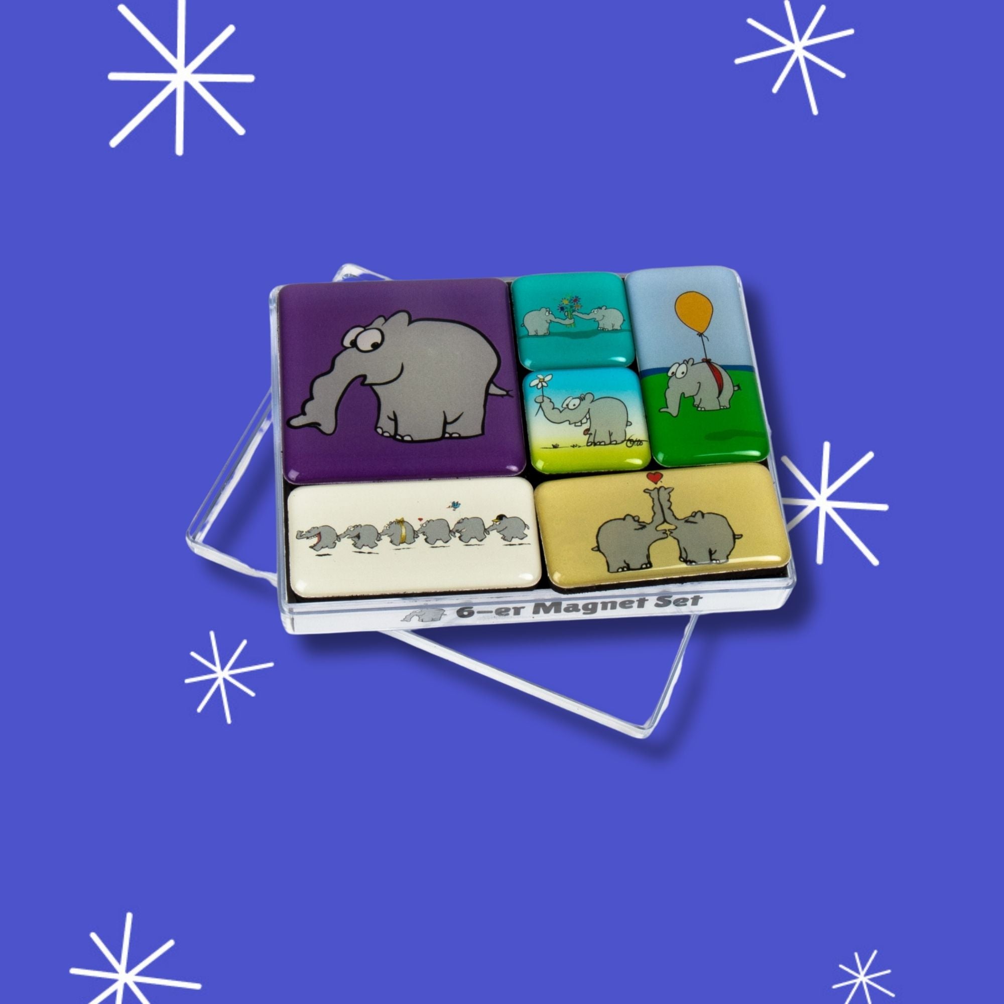 6-er Ottifanten Magnetset by Otto Waalkes