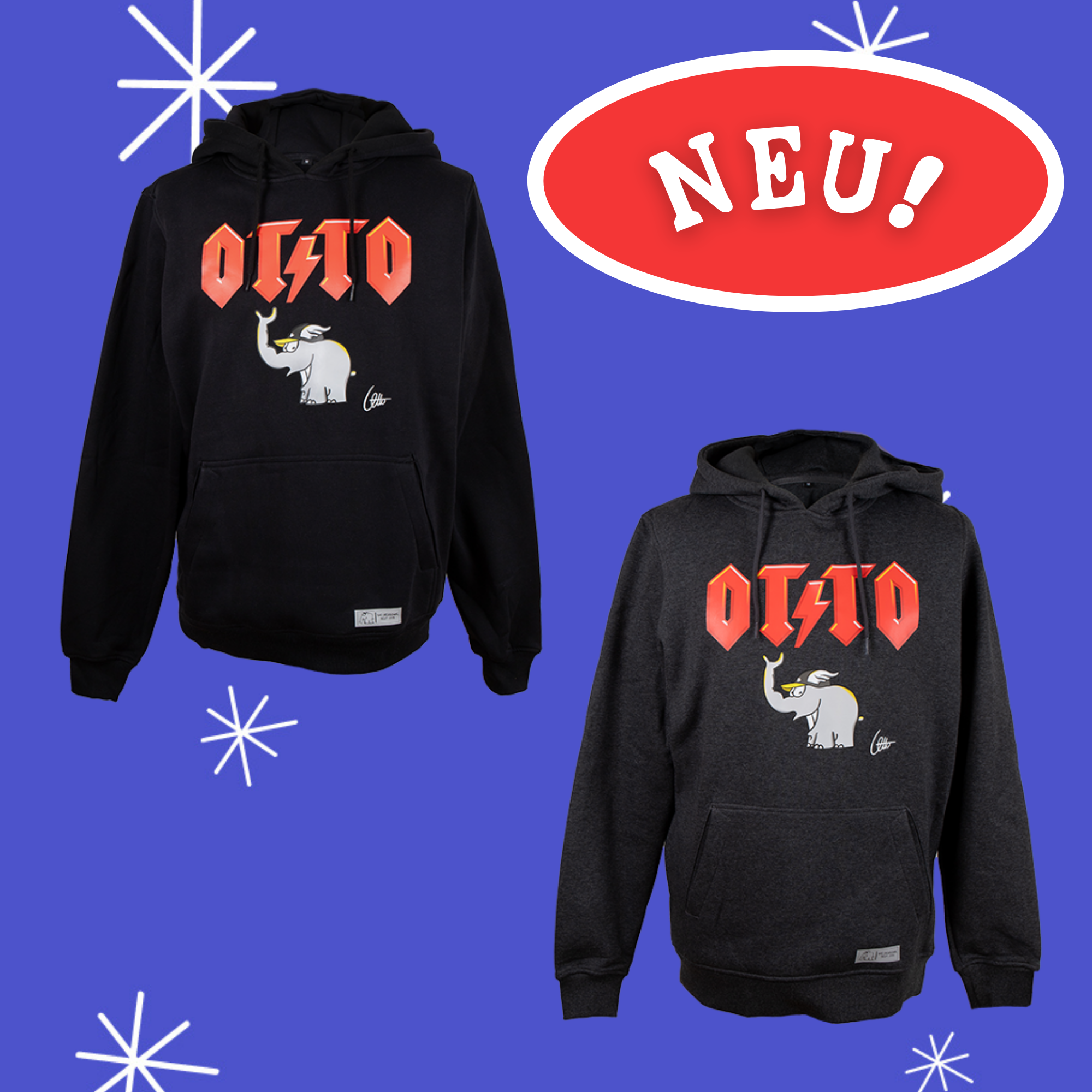 NEU: Hoodie "OTTO" im AC/DC Style Unisex