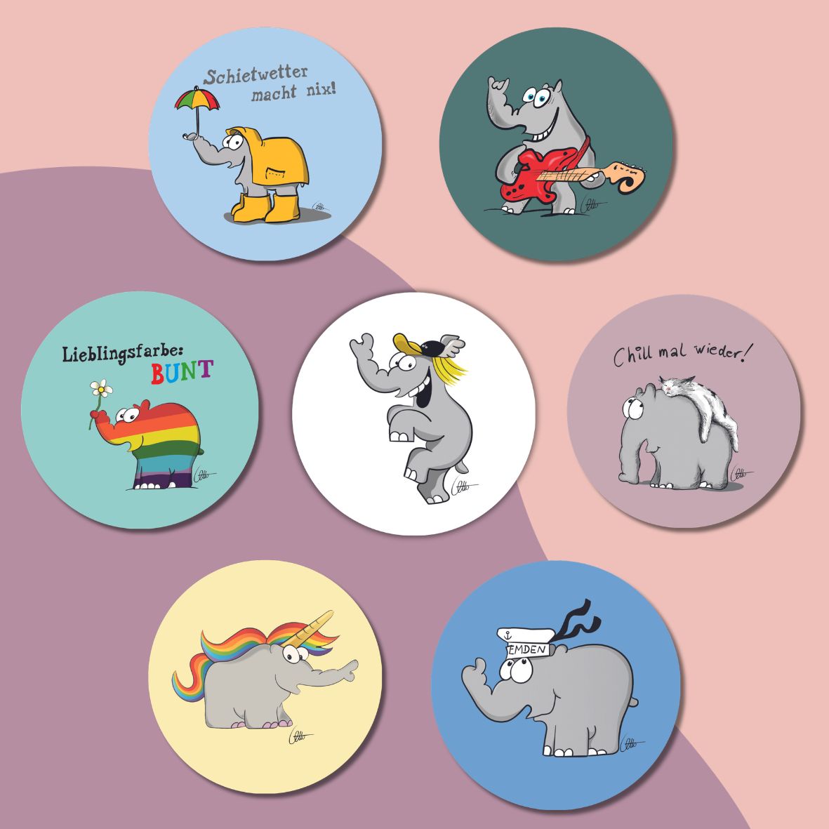 Ottifanten Sticker-Set