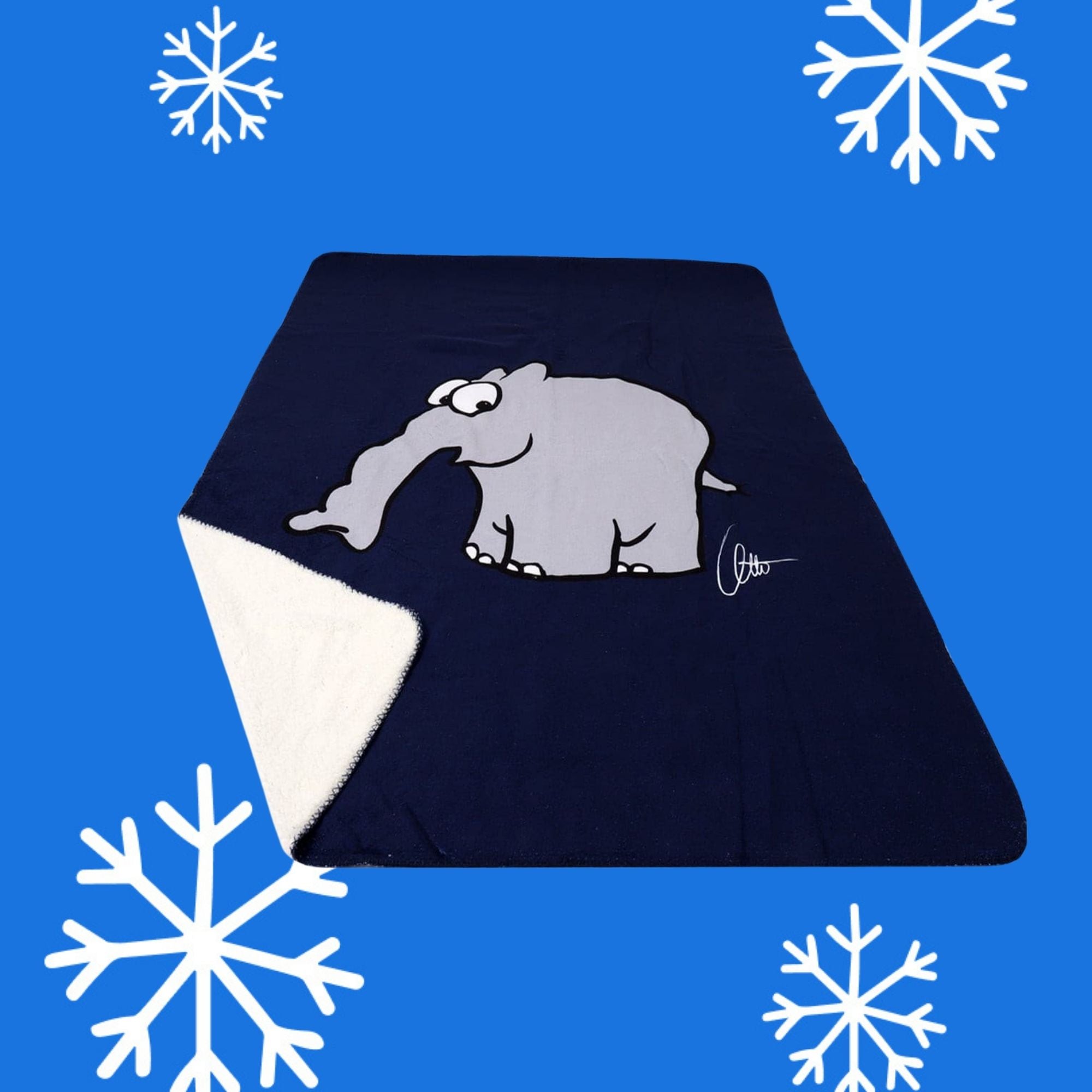 Kuscheldecke Picknick Fleecedecke Ottifant 150cm x 120cm by Otto Waalkes