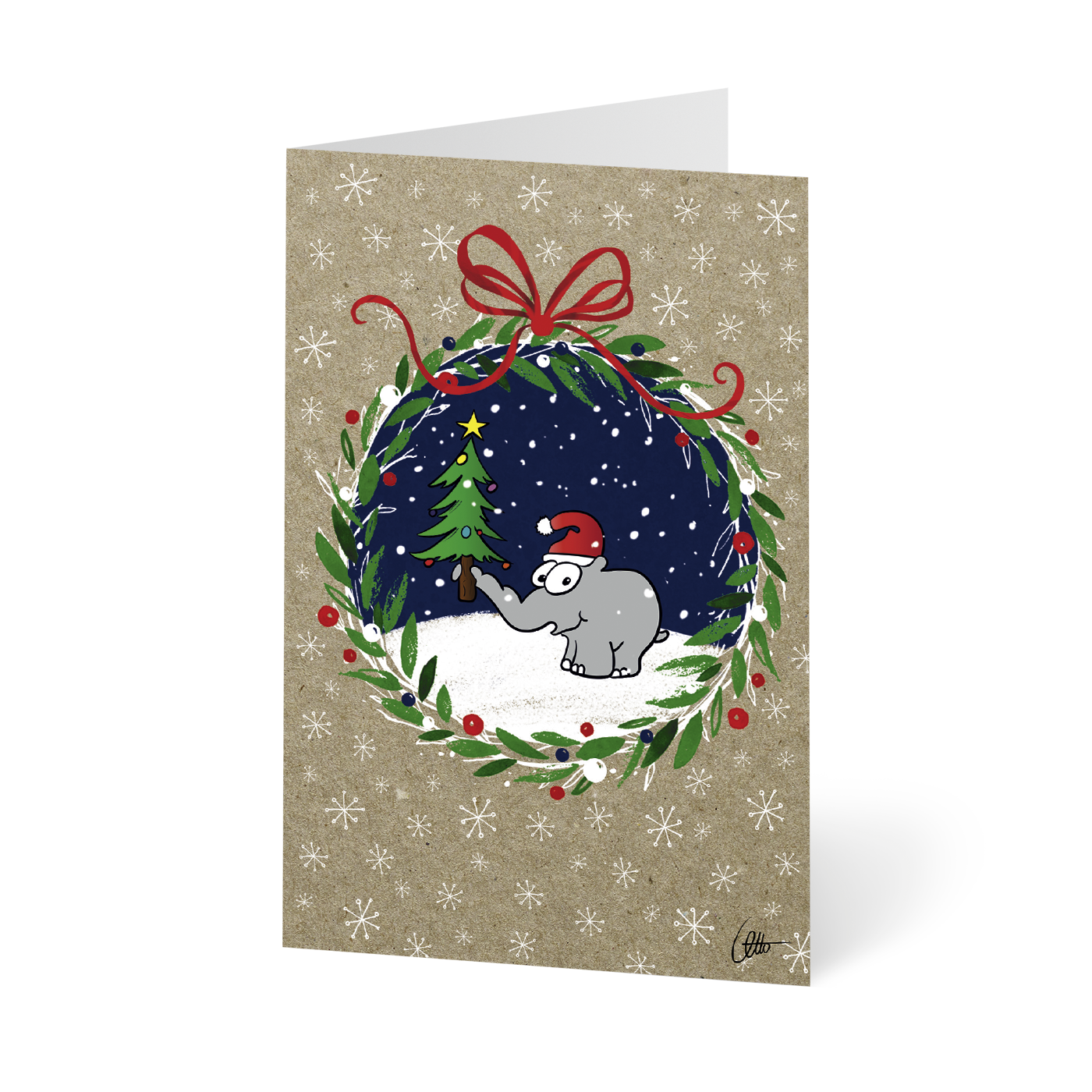 Otto Waalkes Weihnachtskarten 10er-Set Grußkarten mit Umschlag by Ottifant Productions