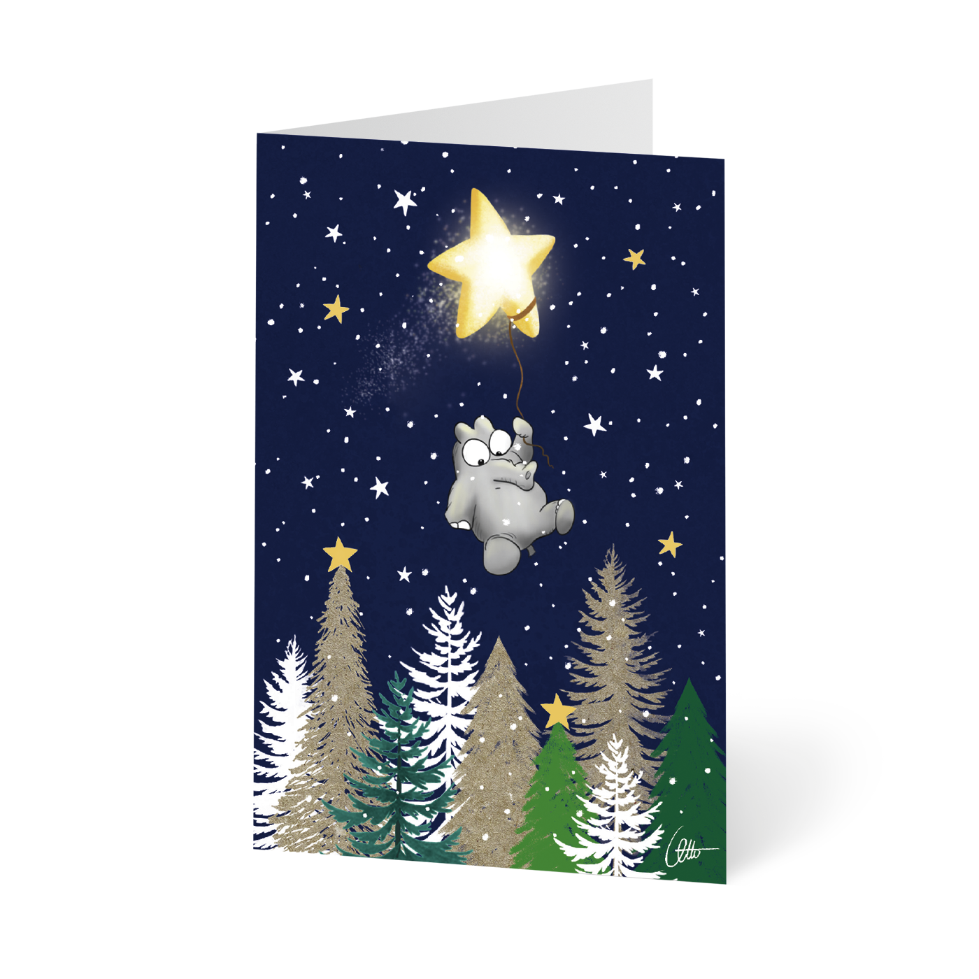 Otto Waalkes Weihnachtskarten 10er-Set Grußkarten mit Umschlag by Ottifant Productions