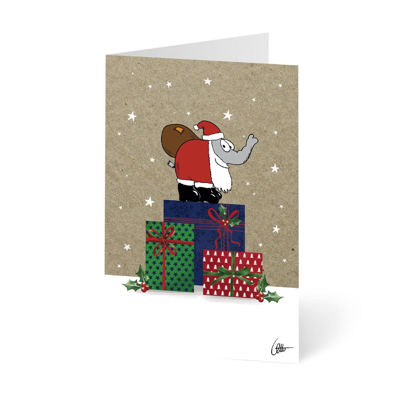 Otto Waalkes Weihnachtskarten 10er-Set Grußkarten mit Umschlag by Ottifant Productions