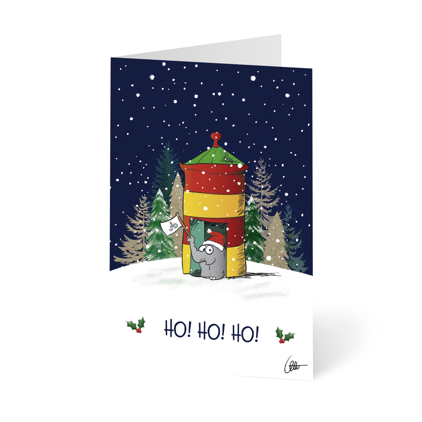 Otto Waalkes Weihnachtskarten 10er-Set Grußkarten mit Umschlag by Ottifant Productions