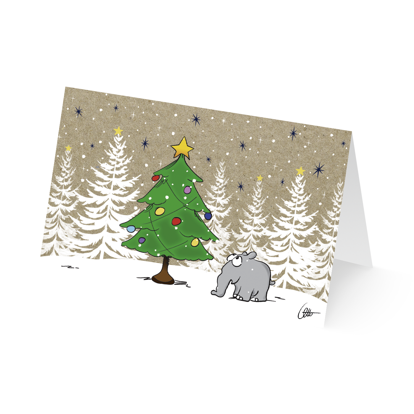 Otto Waalkes Weihnachtskarten 10er-Set Grußkarten mit Umschlag by Ottifant Productions