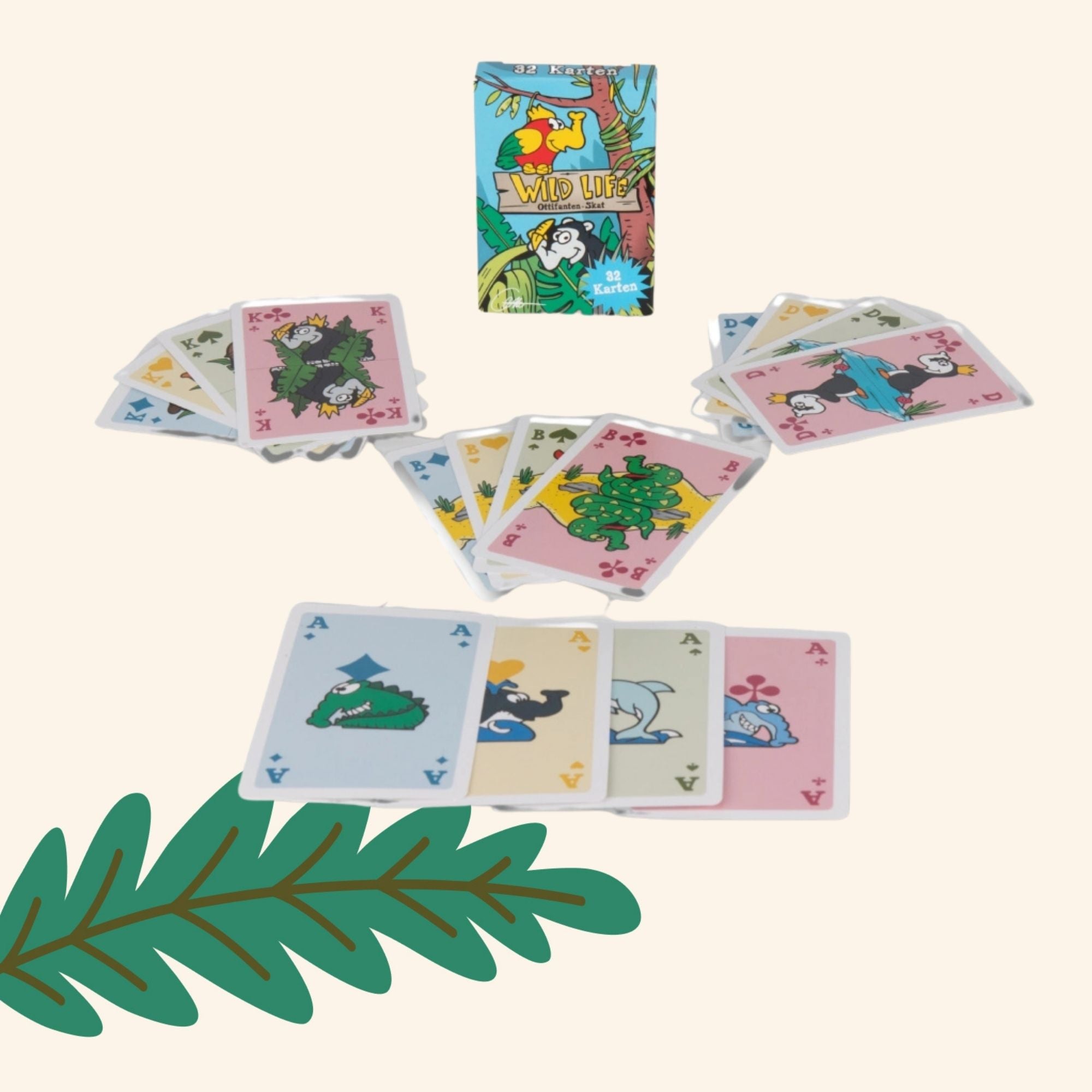 Ottifant Skatspiel Wild Life - Kartenspiel by Otto Waalkes