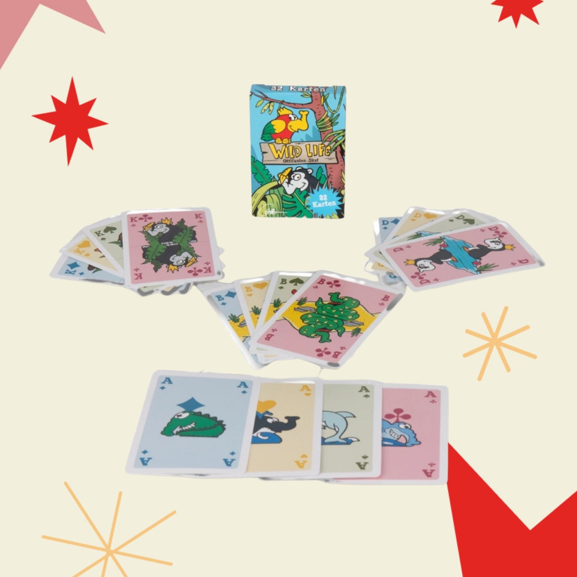 Ottifant Skatspiel Wild Life - Kartenspiel by Otto Waalkes