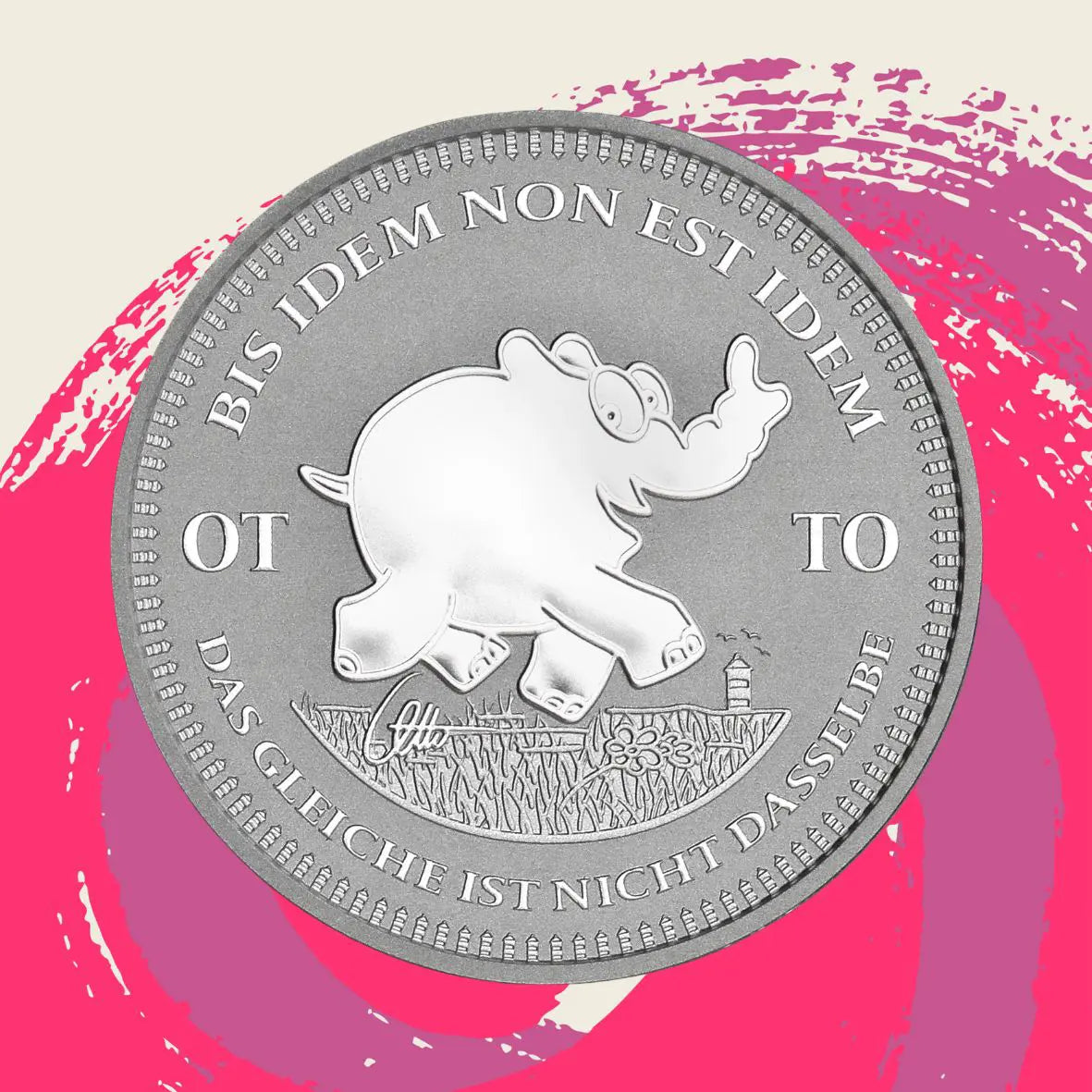 1oz Silbermünze 2023 "Ottirand - Bis Idem Non Est Idem" | limitiert in Schatulle + Otto Waalkes Signatur