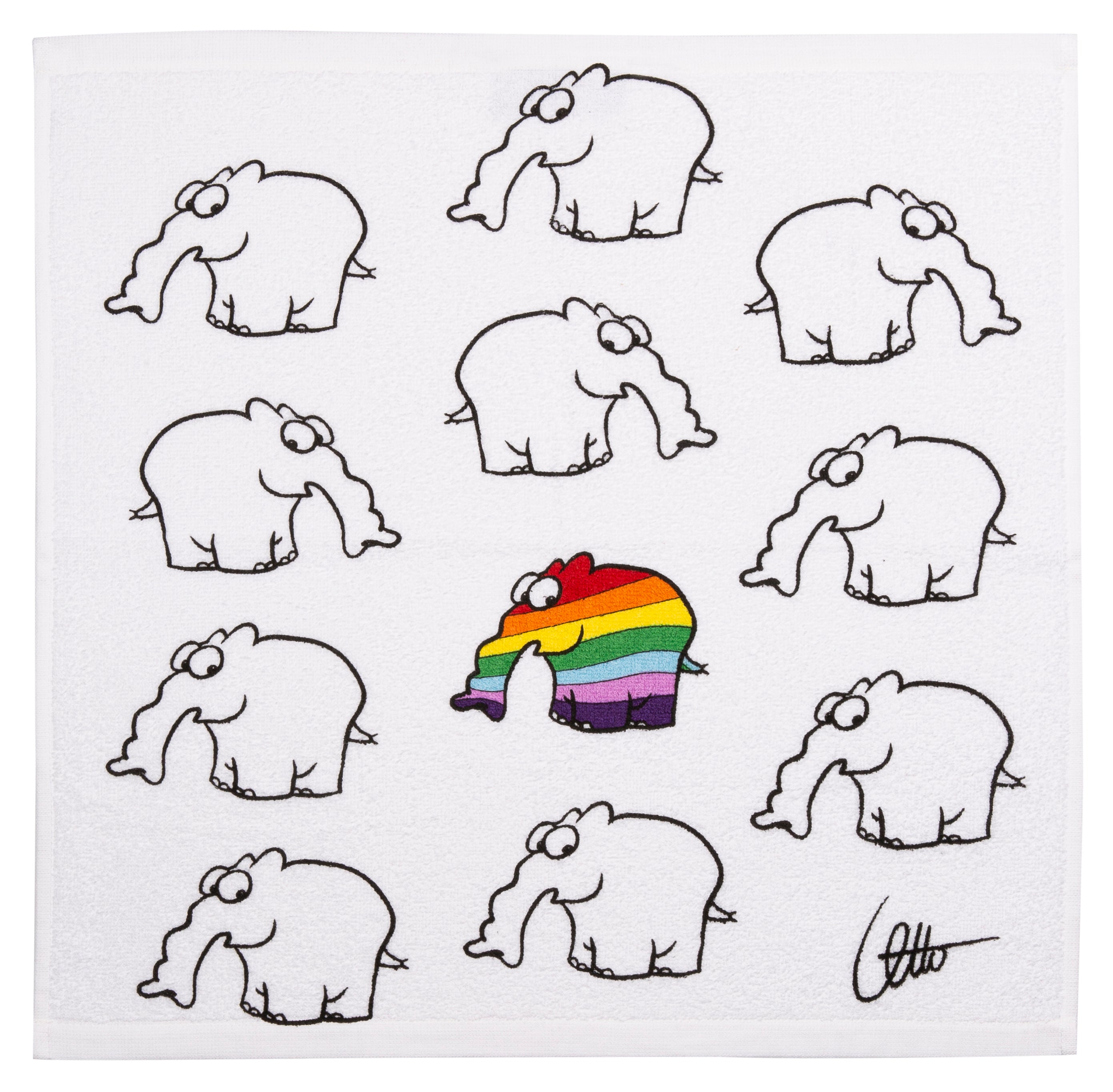 Baumwoll Frottier Ottifant Küchenhandtuch by Otto Waalkes Be Different / Verrüsselt oder als Set