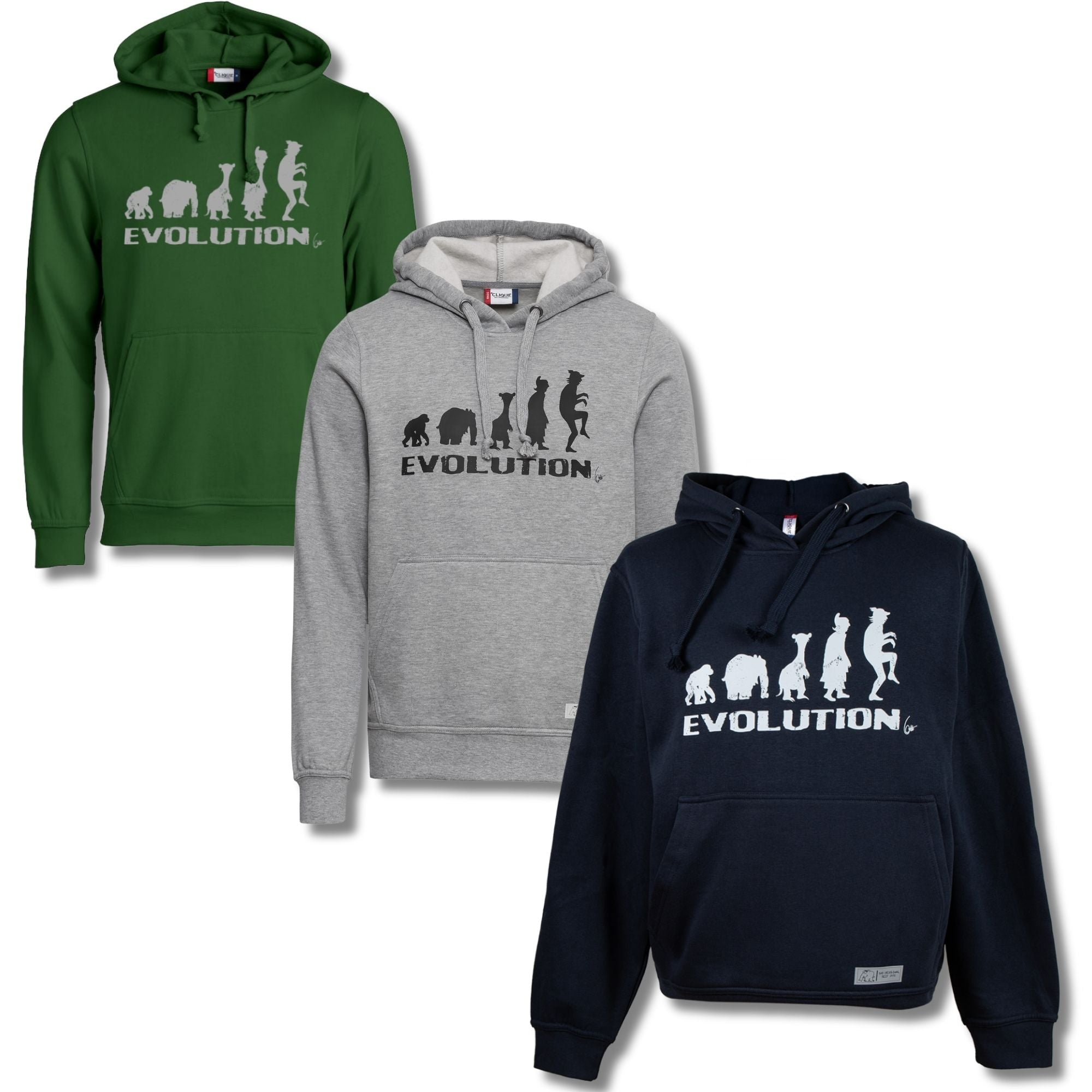 Hoodie Kapuzenpullover Evolution by Otto Waalkes | Jetzt auch in Navy