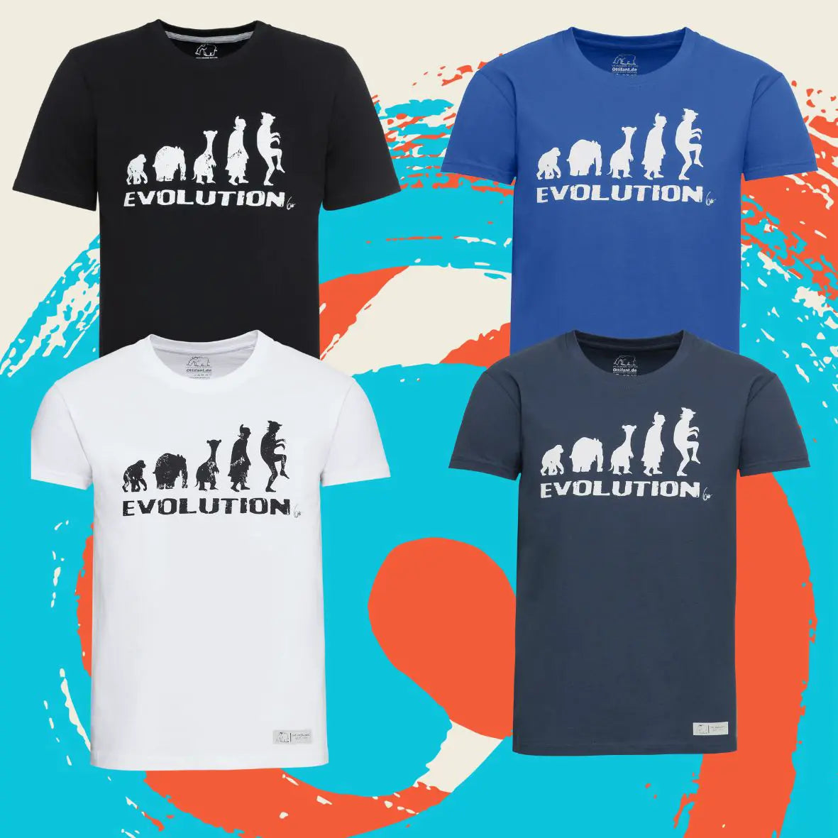 T-Shirt "Evolution" Unisex by Otto Waalkes