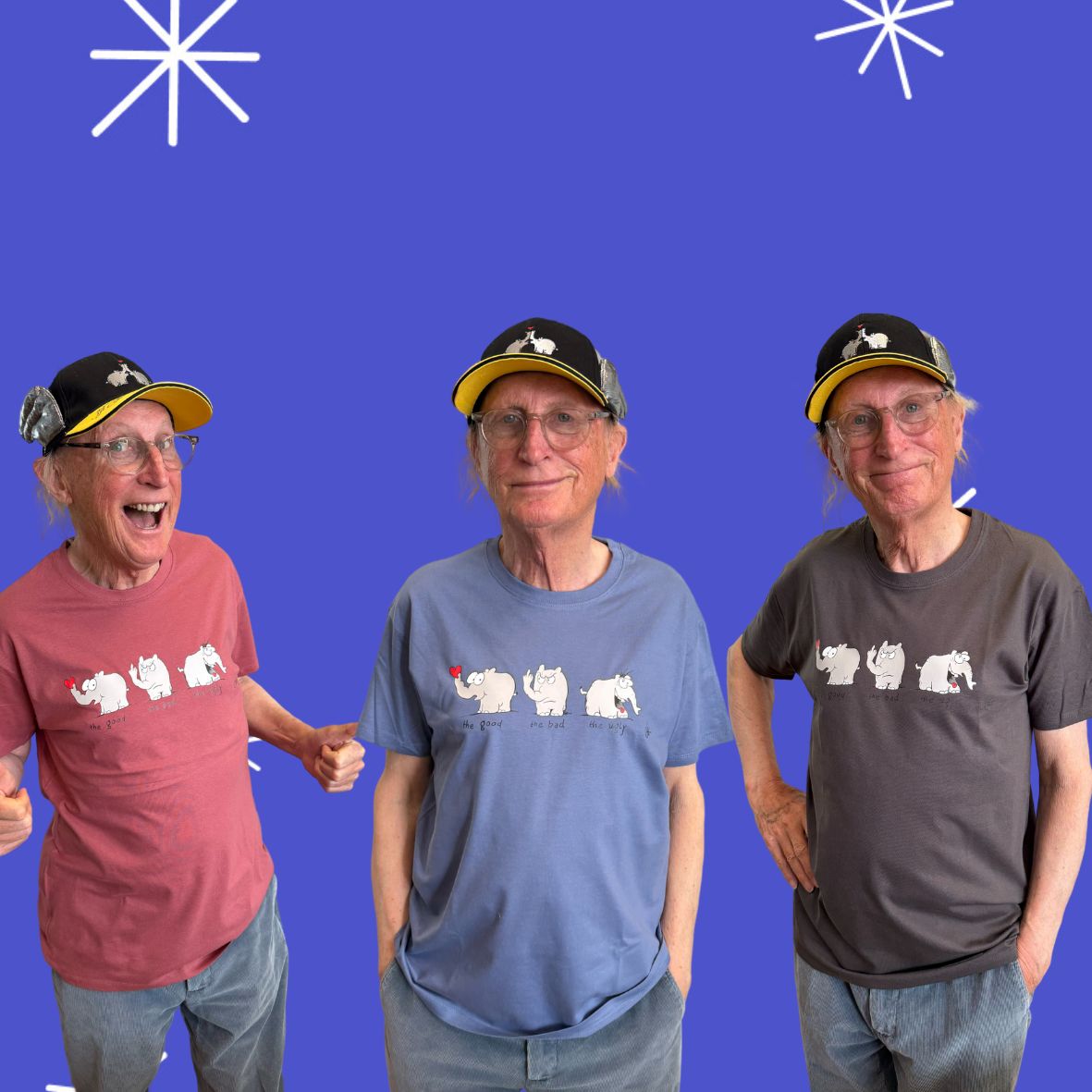 T-Shirt Ottifanten "the good, the bad, the ugly" by Otto Waalkes