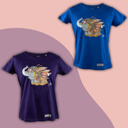 Damen T-Shirt Colourfant