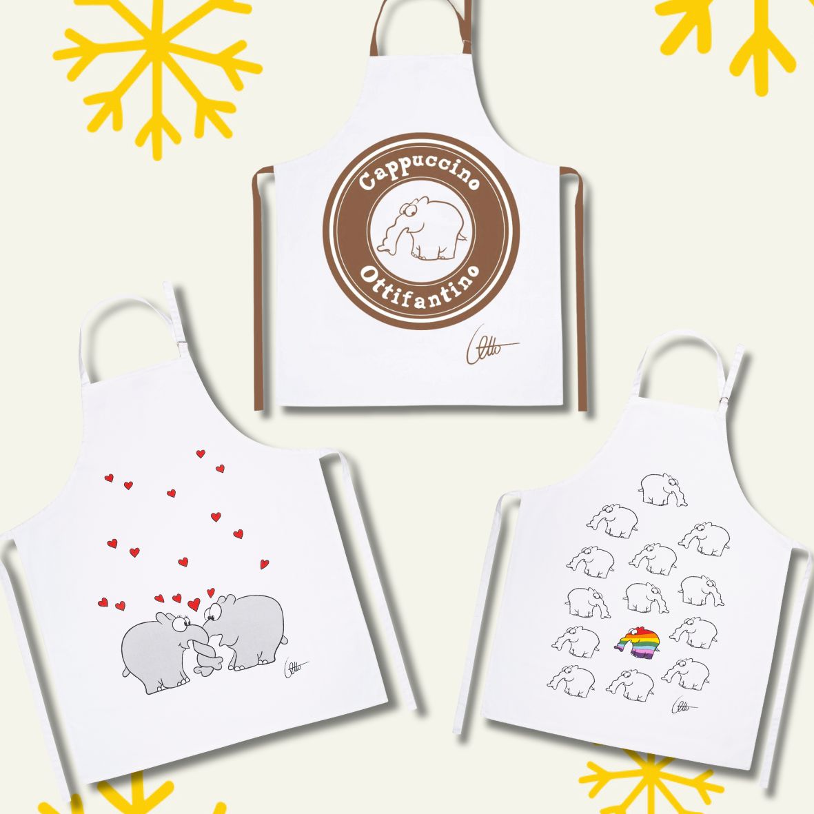 Baumwoll Küchenschürze Ottifant by Otto Waalkes Be Different / Verrüsselt