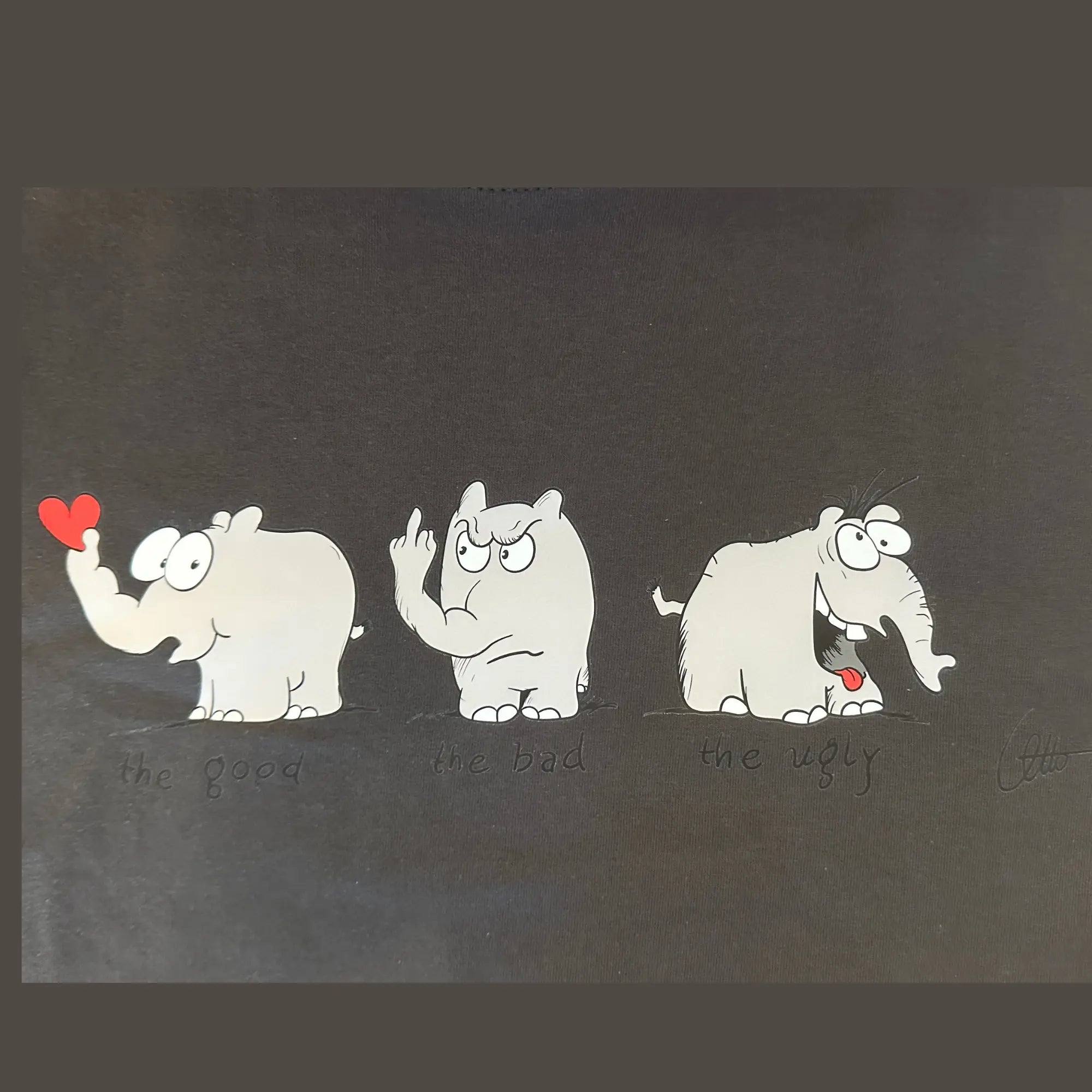 T-Shirt Ottifanten "the good, the bad, the ugly" by Otto Waalkes