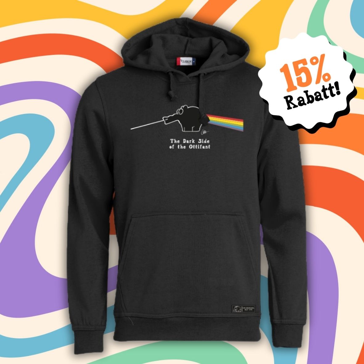 Hoodie The Dark Side of the Ottifant Kapuzenpullover by Otto Waalkes