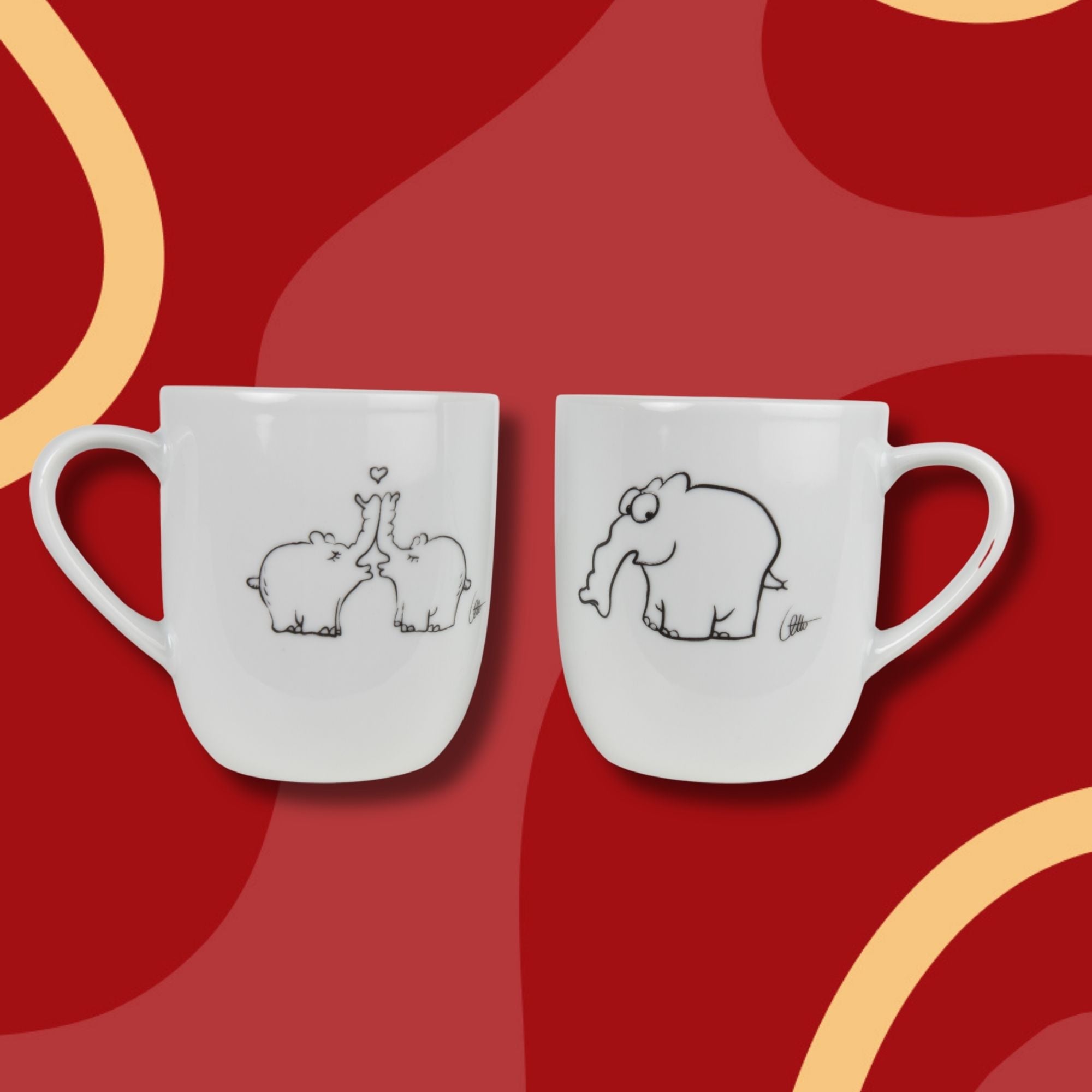 Ottifanten Becher aus Porzellan