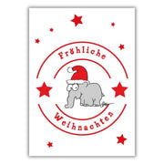 Neu: Halbleinen Geschirrhandtuch "Fröhliche Weihnachten"