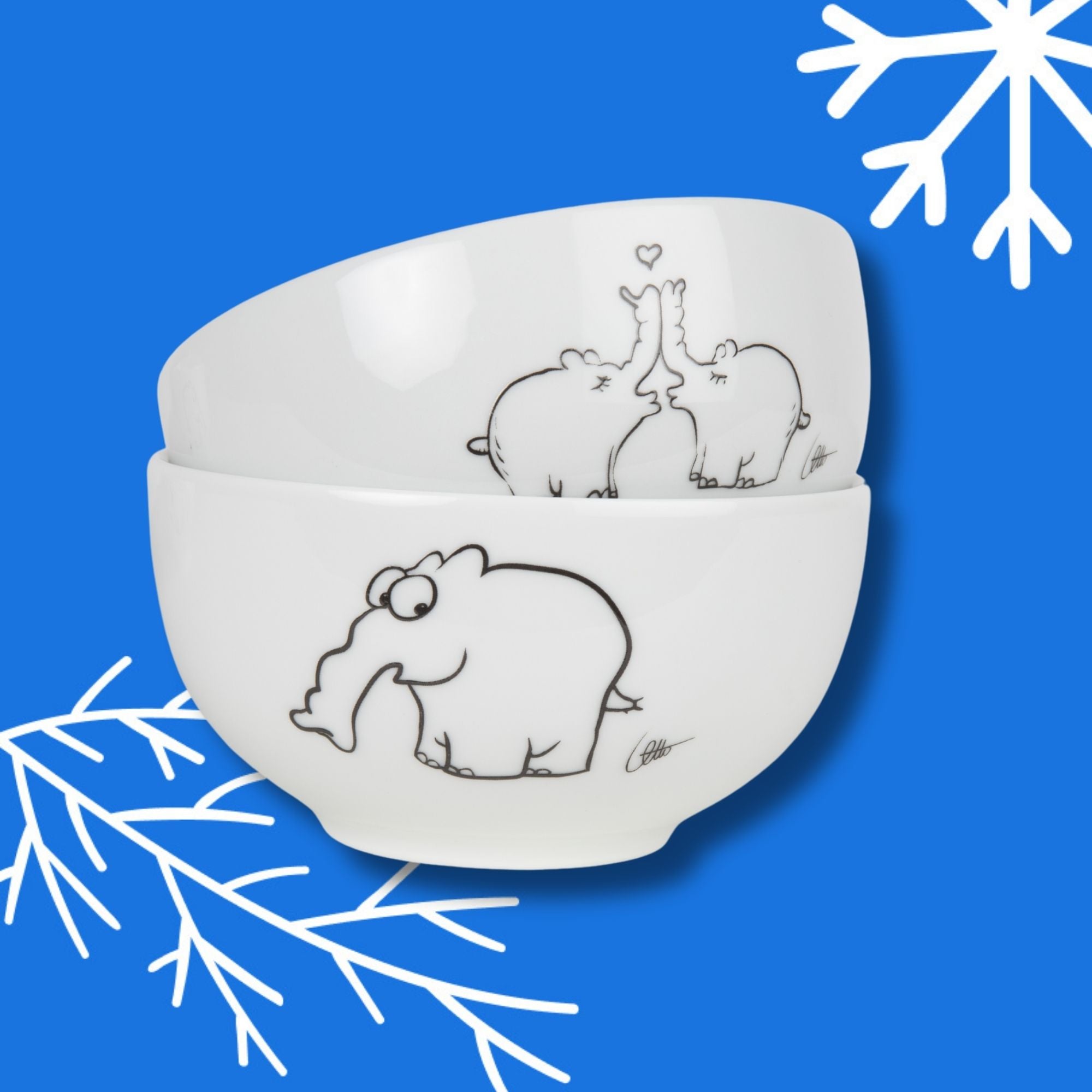 Ottifanten Müslischale aus Porzellan