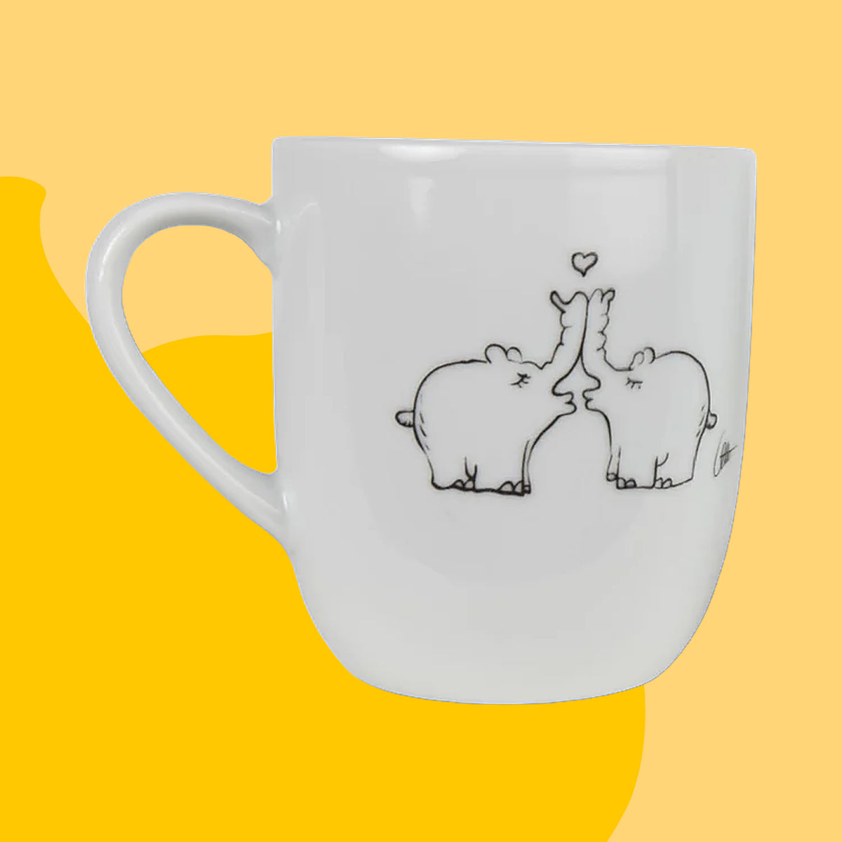 Ottifanten Becher aus Porzellan