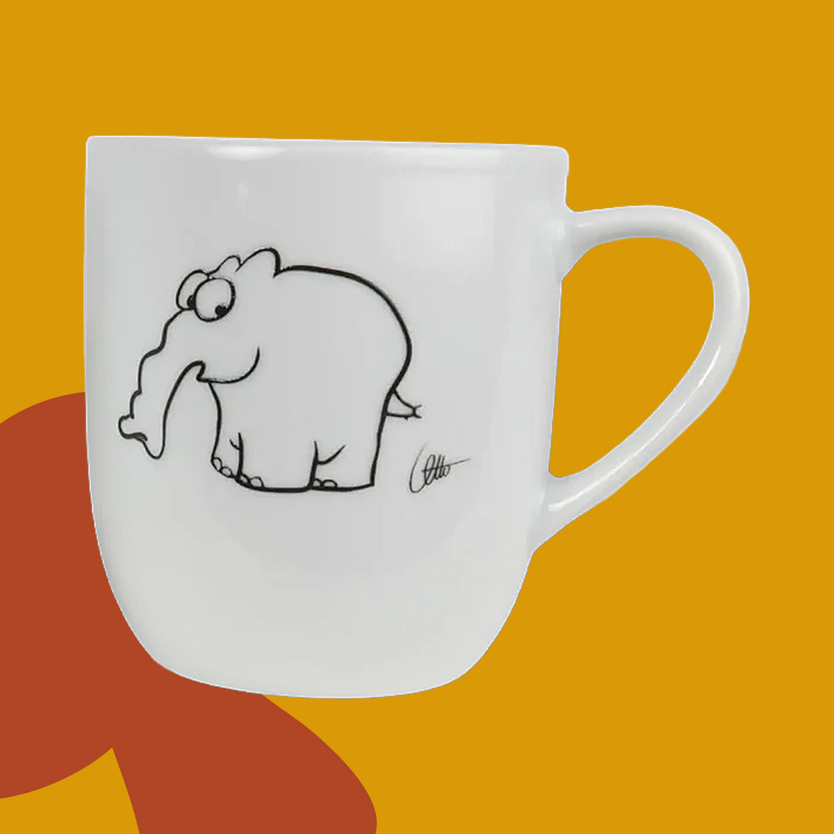 Ottifanten Becher aus Porzellan