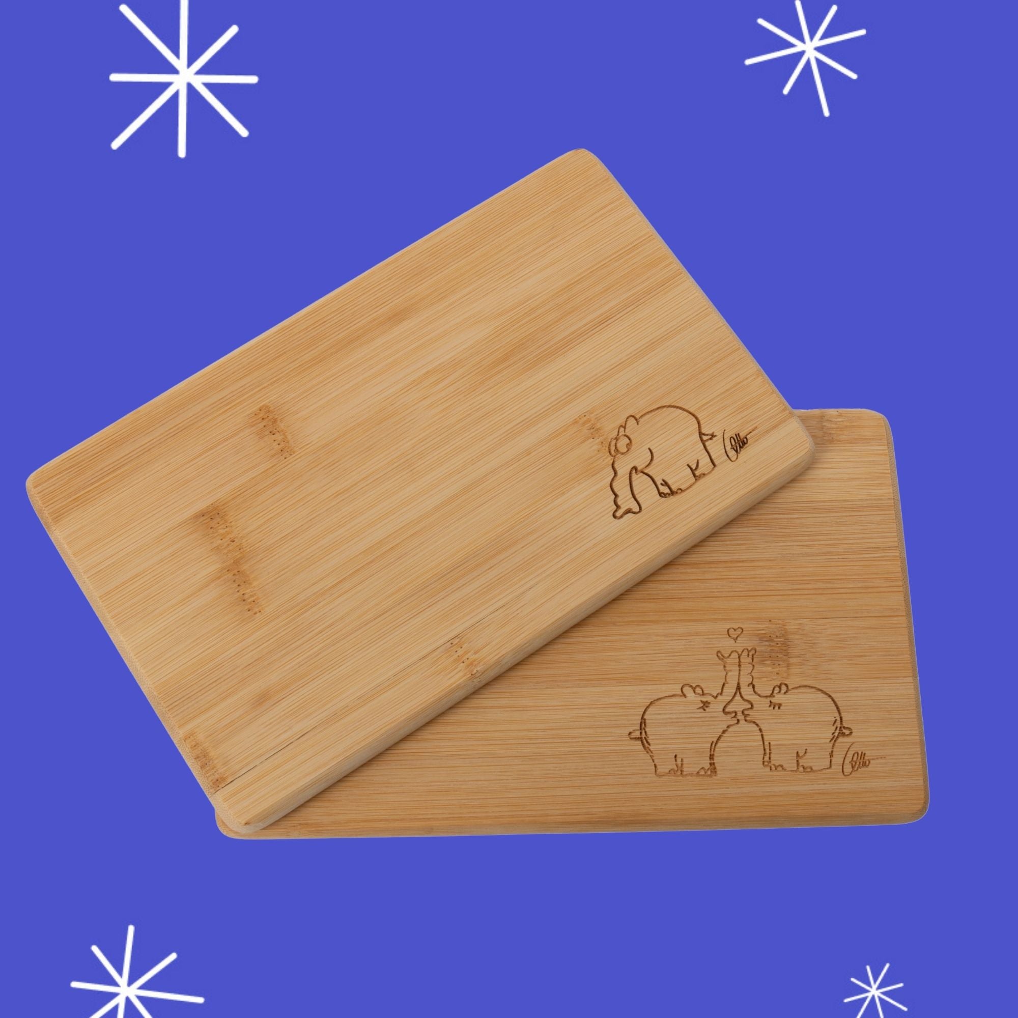 Ottifanten Frühstücksbrettchen aus Bambus