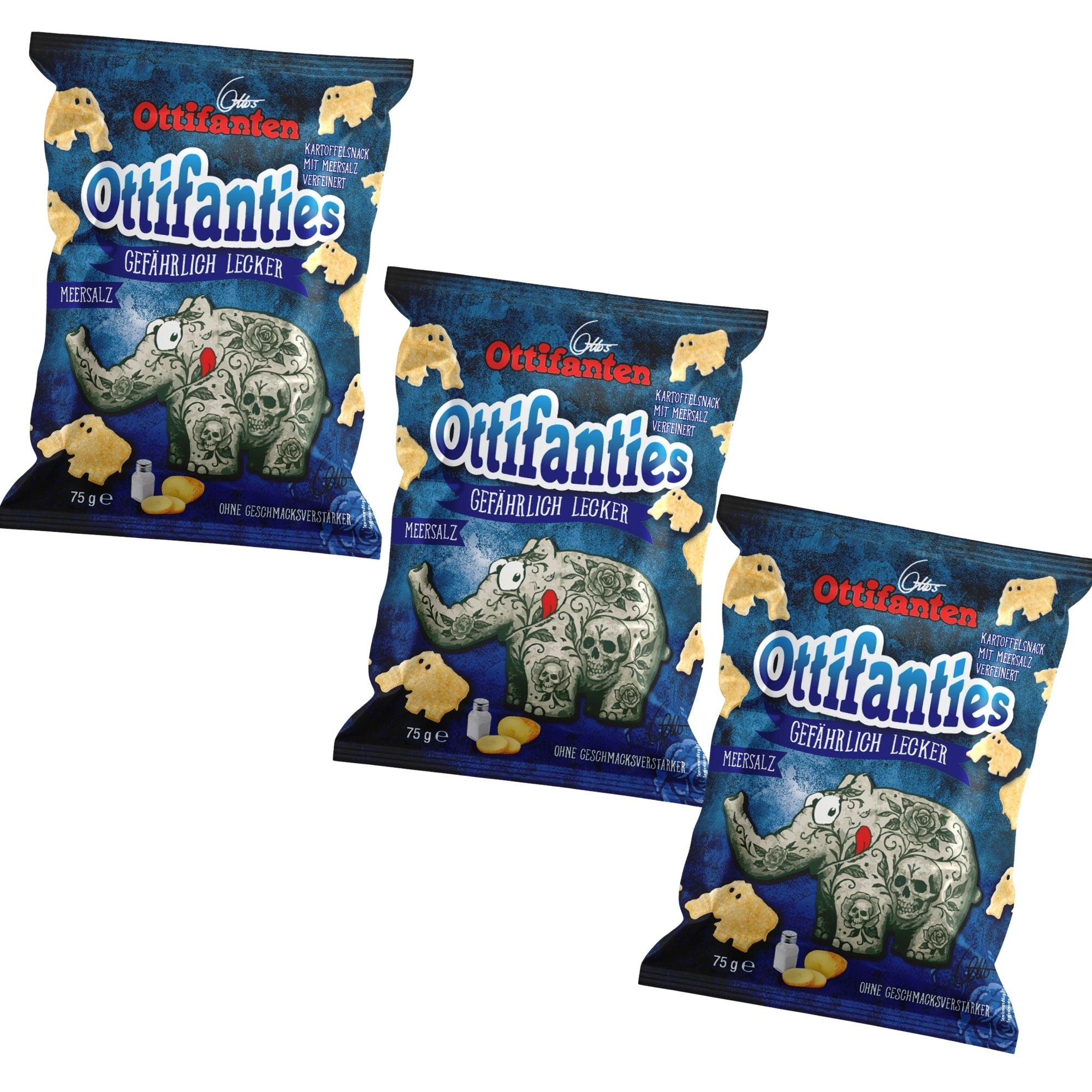 3er-Ottifanties Chips Set by Otto Waalkes