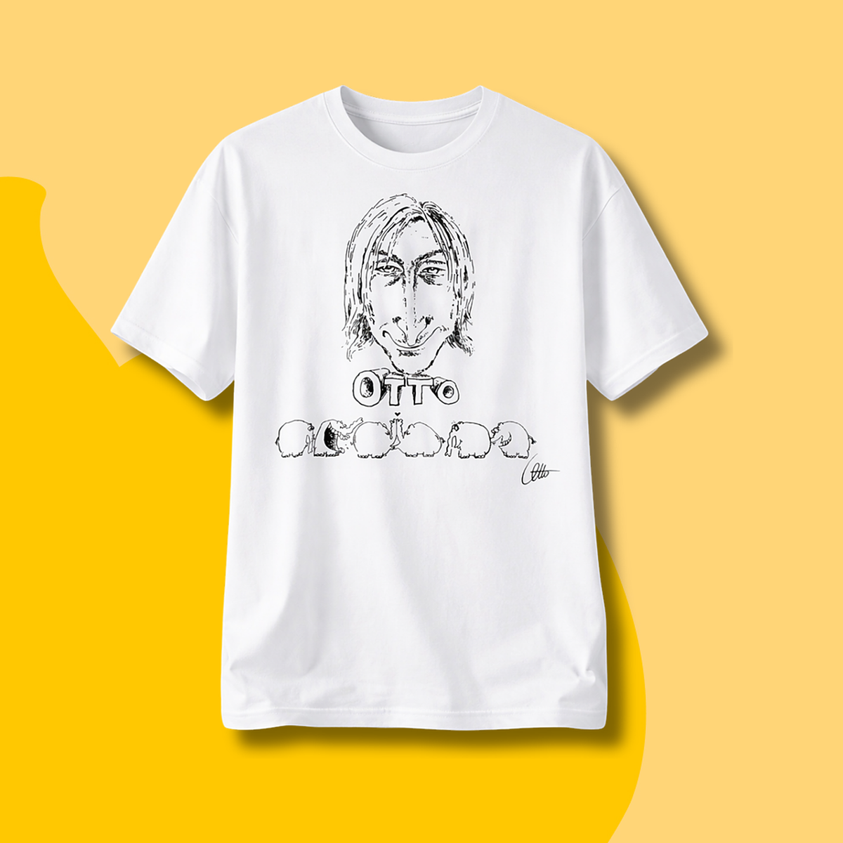 Retro T-Shirt LP-Cover "OTTO (Live im Audimax)" Unisex von Otto Waalkes