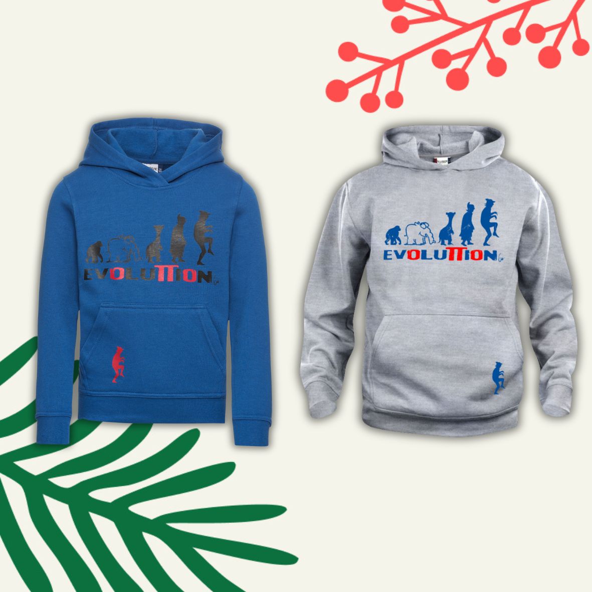 Hoodie Kapuzenpullover Evolution Kinder by Otto Waalkes