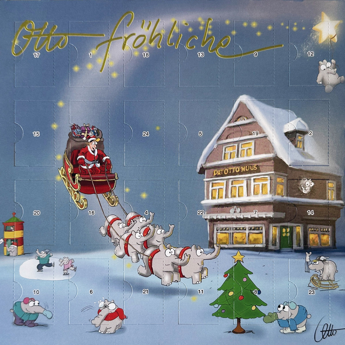 Ottifanten Adventskalender mit Schokolade von Sarotti