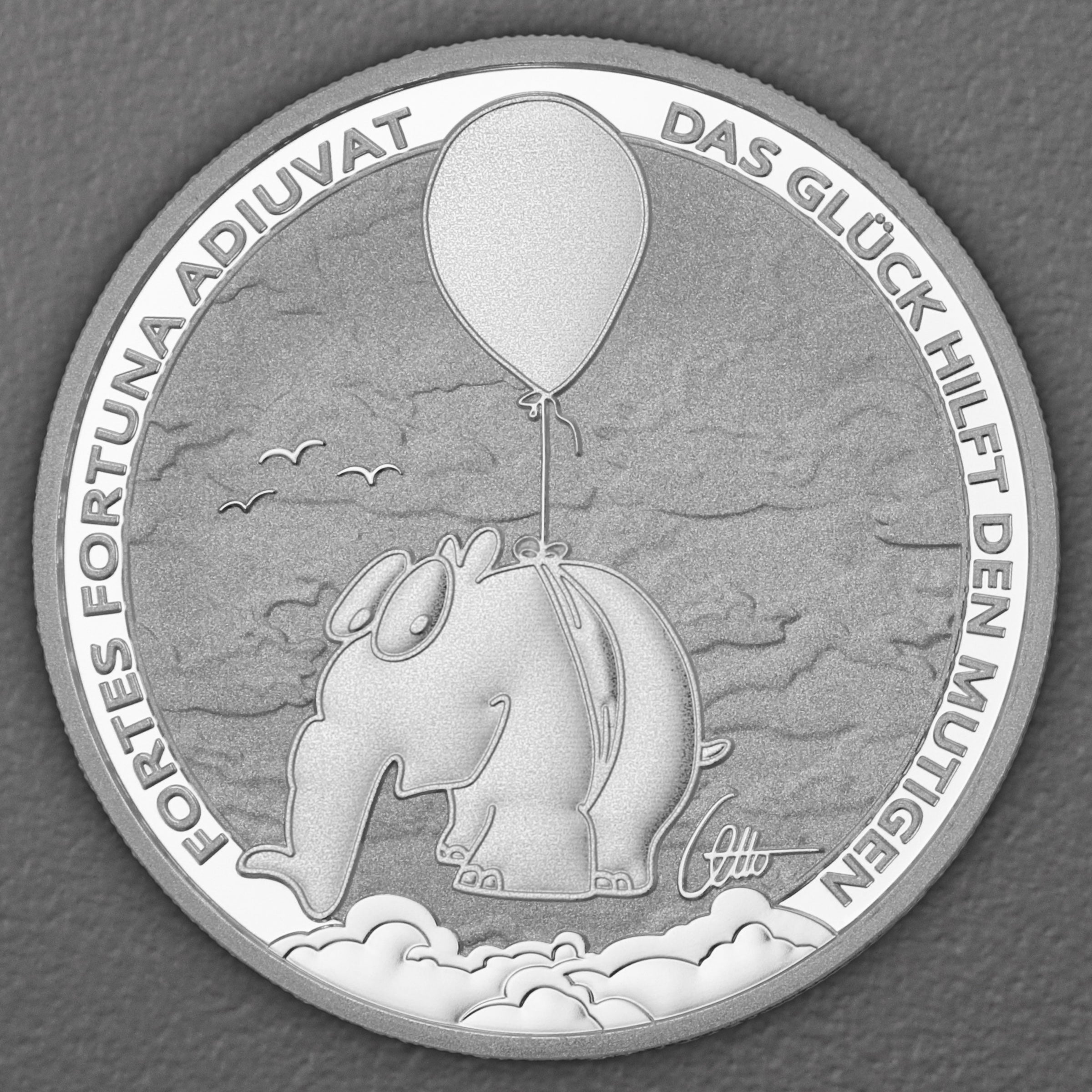 1oz Silbermünze 2026 "Fortes Fortuna Adiuvat" | limitiert in Schatulle + Otto Waalkes Signatur