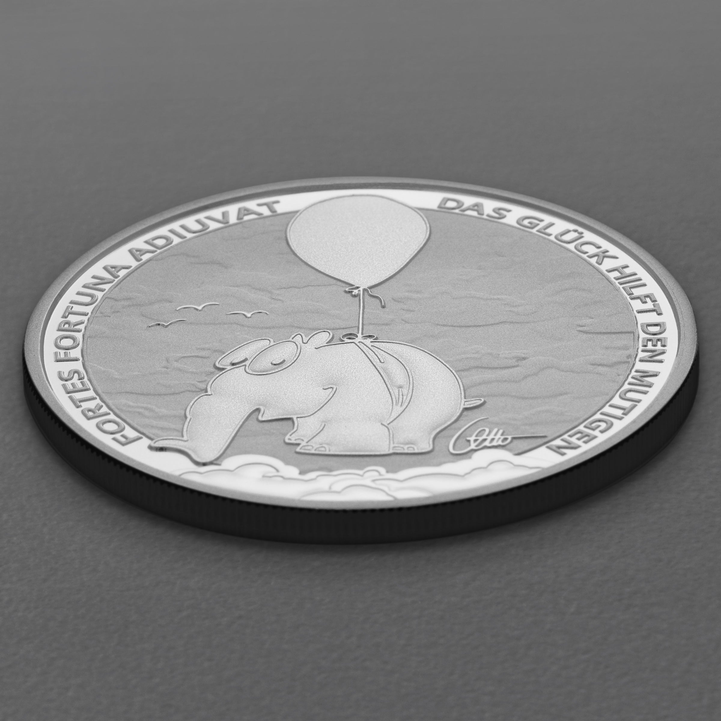 1oz Silbermünze 2026 "Fortes Fortuna Adiuvat" | limitiert in Schatulle + Otto Waalkes Signatur