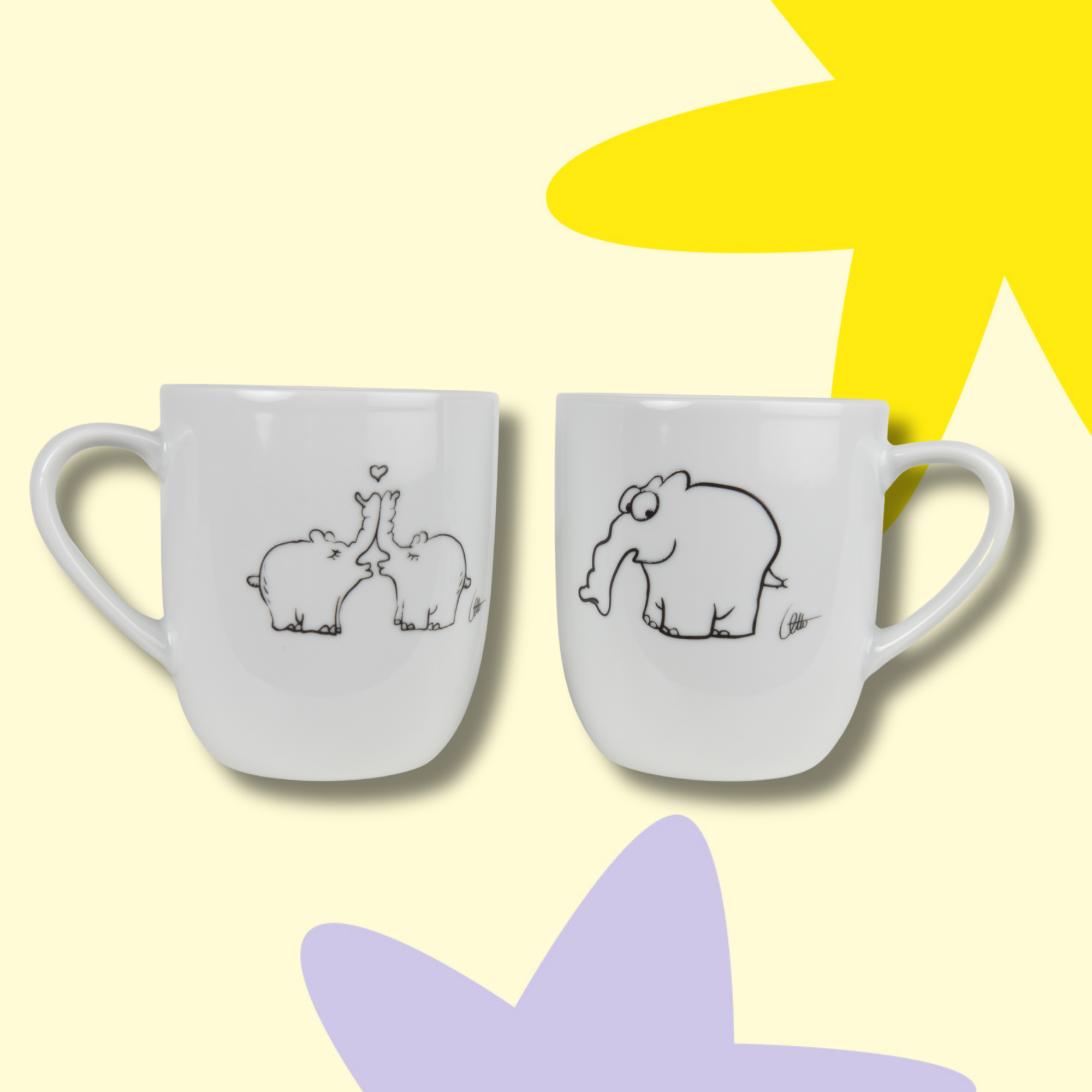 Ottifanten Becher aus Porzellan