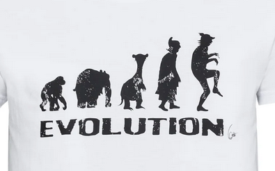 T-Shirt "Evolution" Kinder by Otto Waalkes
